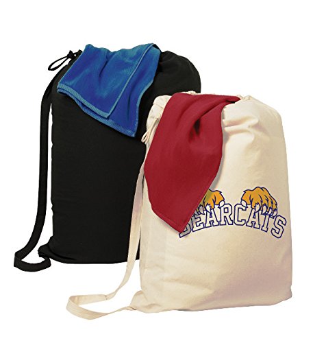 Extra Large Cotton Laundry Bags for Travel & Storage - 3 Pack Durable Wash Bags with Drawstring - Perfect for College Dorm, Gym, Camping & Organizing Clothes