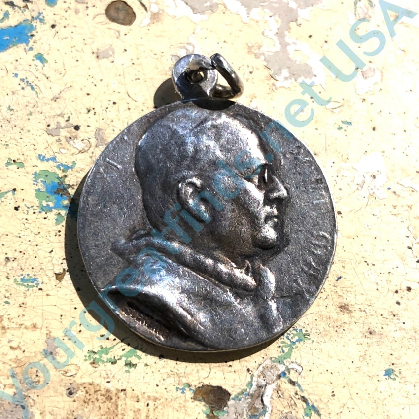Vintage Sterling Silver Devotional Pendant Charm - Timeless Religious Jewelry for Necklace, Bracelet & Keepsake - Perfect for Prayer, Meditation & Spiritual Gifts