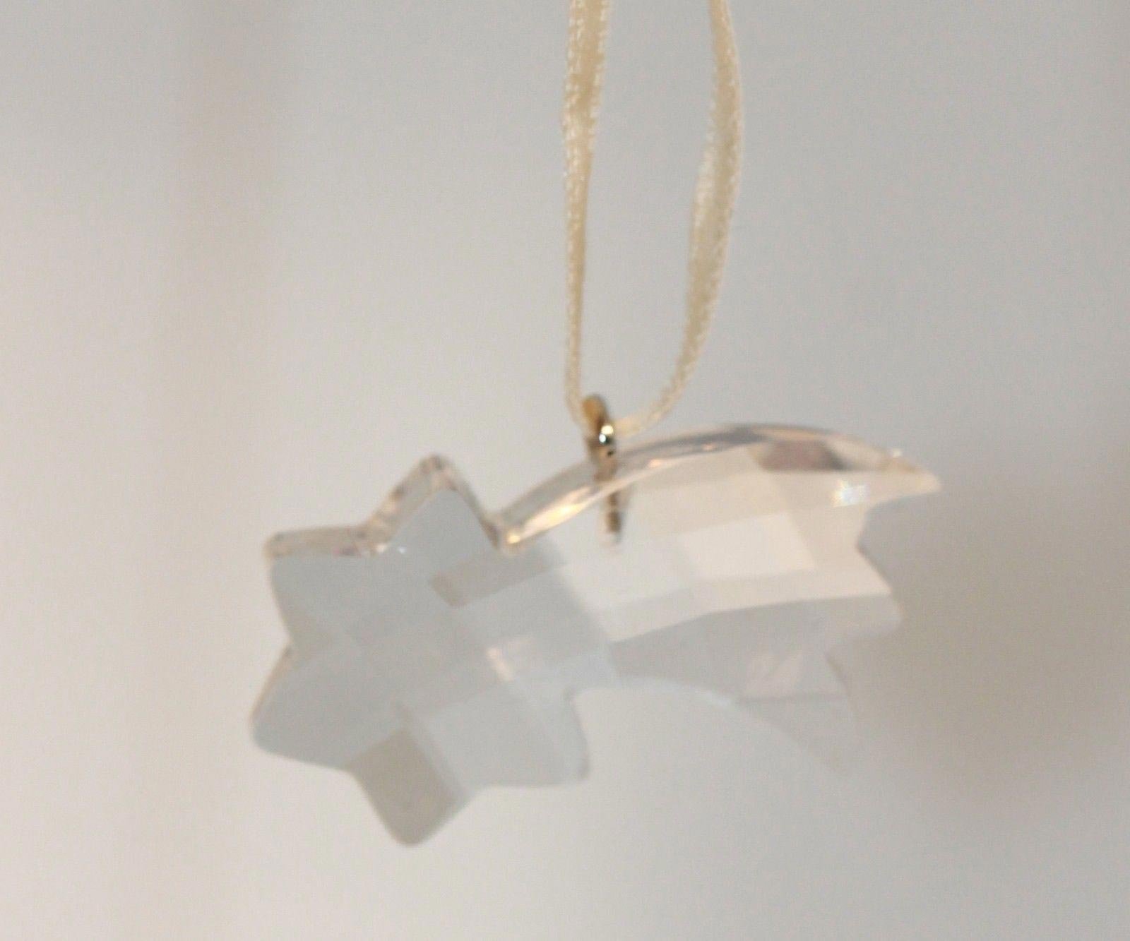 Swarovski Crystal Comet Christmas Ornament - Elegant Holiday Decor for Tree, Gift, and Home Decoration