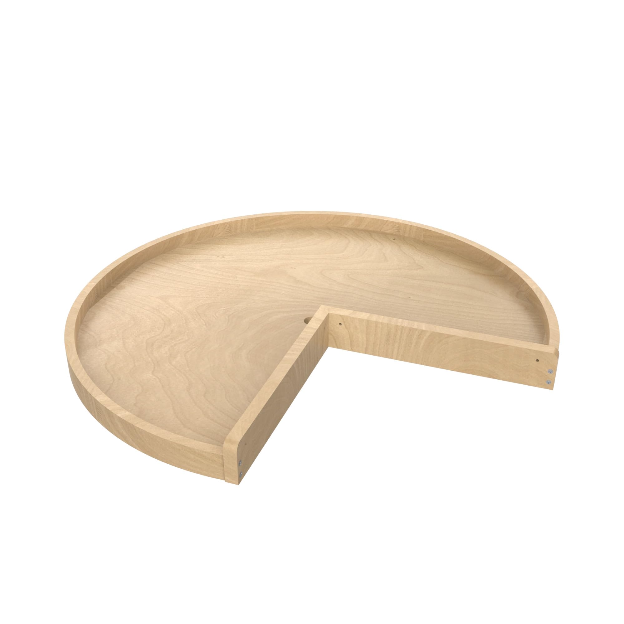 REV-A-SHELF Wood Pie-Cut Lazy Susan Shelf for Corner Base Cabinets - Space Saving Kitchen Organizer for Spices, Canned Goods & Pantry Items