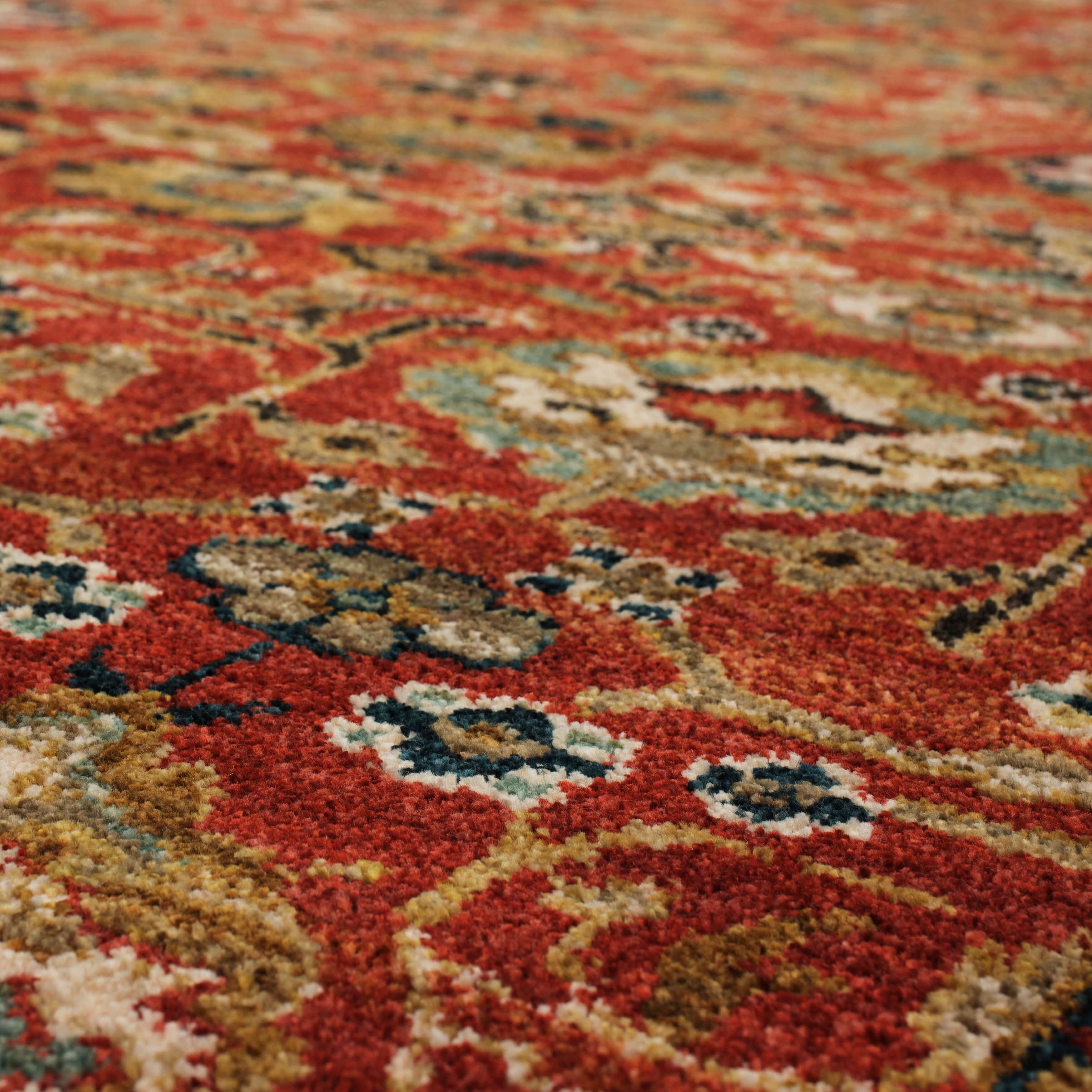 Keralam Garnet 1.5' x 1.5' Handmade Rug - Premium Home Decor for Living Room, Bedroom & Office