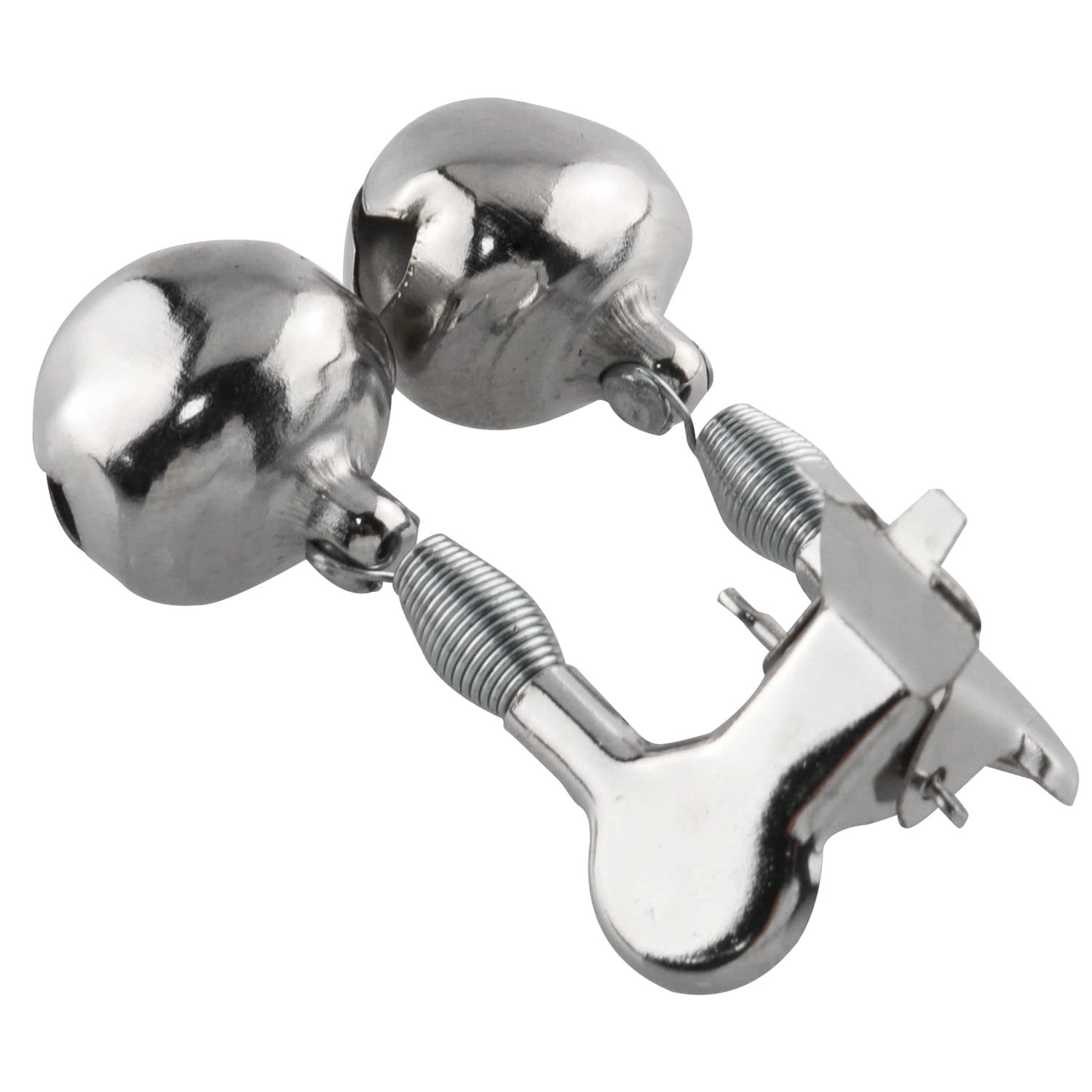 10pcs Metal Fishing Rod Alarm Bells - Double Bells Bite Indicators for Freshwater & Saltwater Fishing - Durable Silver Fishing Accessories for Night Fishing & Ice Fishing