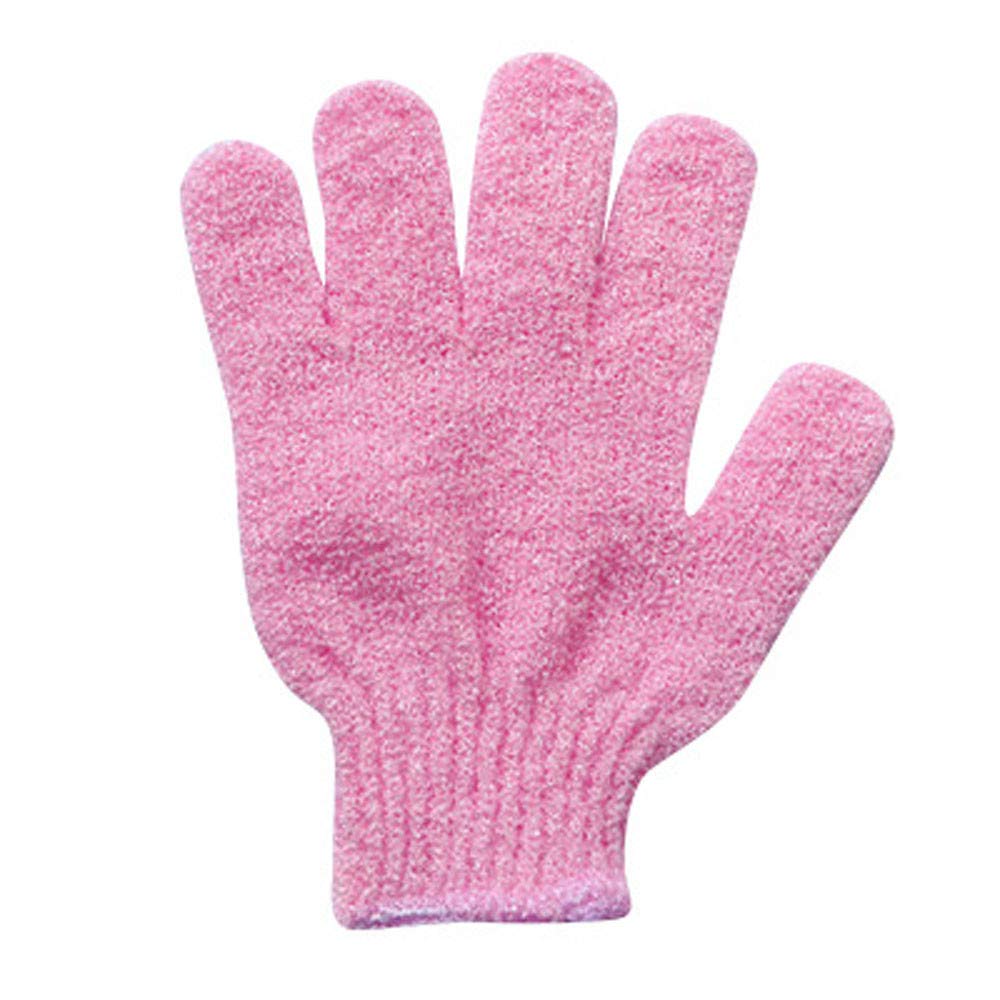 Exfoliating Shower Gloves for Men, Women & Kids - Dead Skin Cell Remover, Spa Bath Massage Gloves with Non-Slip Grip - Soft Foam Body Scrub for Smooth Skin (Solid Color) | Perfect for Home Spa, Bathing & Skincare Routine