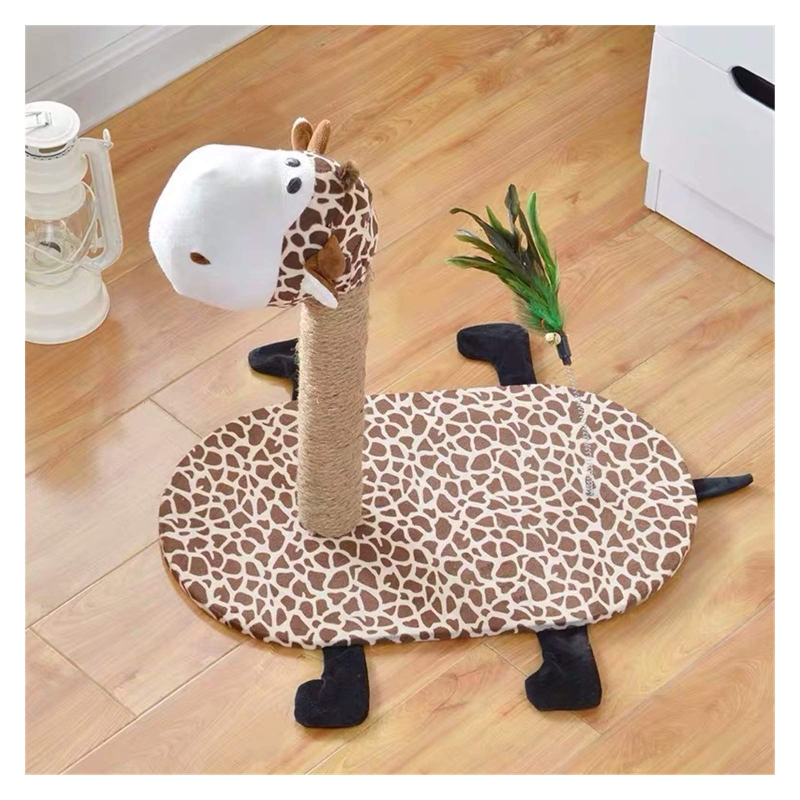 Jiaye Cat Tree with Sisal Rope - DIY Giraffe Cat Climbing Frame, Scratching Post & Play Tower for Kittens - Durable Pet House for Indoor Cats, Perfect for Playtime, Exercise & Relaxation in Your Living Room or Bedroom