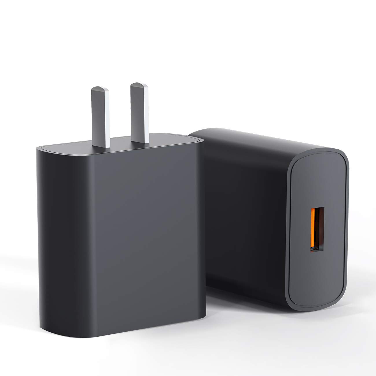 JDB QC 3.0 USB Wall Charger Fast Charging Block - 2 Pack | Compatible with iPhone, iPad, Samsung & More | Quick Charge 3.0 Technology | Perfect for Home, Office & Travel Charging Needs