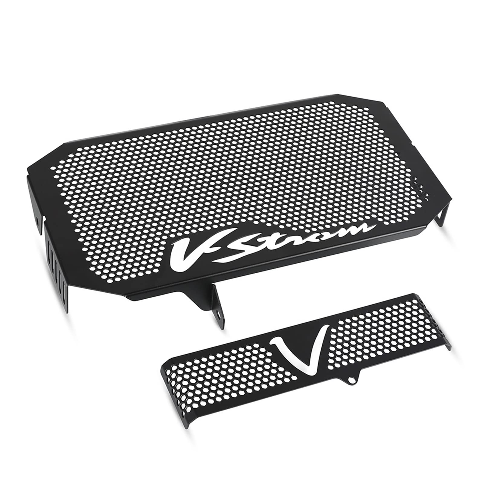 Suzuki V-Strom 650 DL650 Aluminum Radiator Grille Guard Cover (2004-2011) - Motorcycle Engine Protector Accessories for Off-Road & Adventure Riding