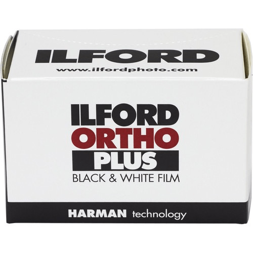 Ilford Ortho Plus Black & White Negative Film - 35mm Roll Film, 36 Exposures | High Contrast B&W Photography for Portraits, Landscapes & Artistic Shots