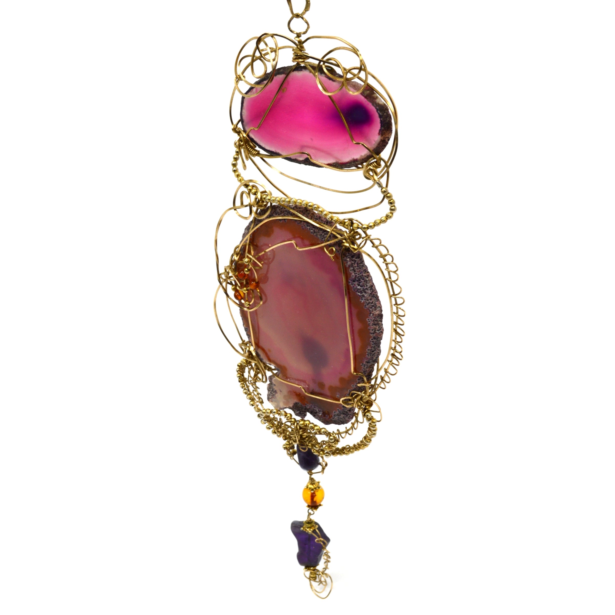 Stunning Handcrafted Amethyst Statement Necklace - 10 Unique Pendant Designs - Luxury Jewelry Gift for Women - Perfect for Weddings, Parties & Special Occasions