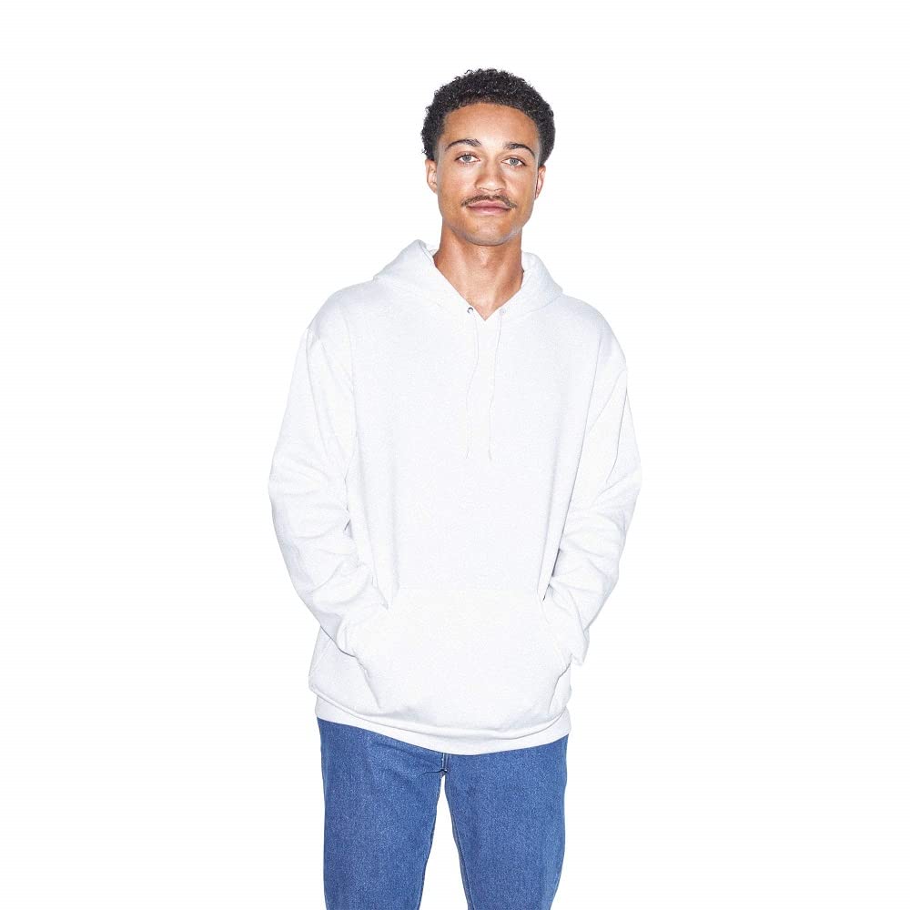 American Apparel Men's Flex Fleece Long Sleeve Pullover Hoodie - Soft & Comfortable Casual Wear for Gym, Running & Outdoor Activities