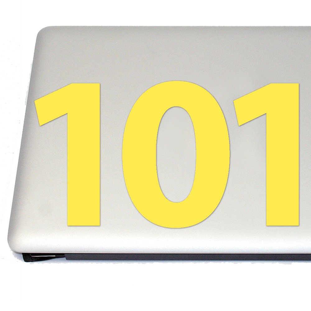 Cosplay & Gaming Fan Gear Vinyl Decal Sticker - Canary Yellow for Laptops, Phones, Cars & DIY Projects | Anime, Manga & Gamer Accessories