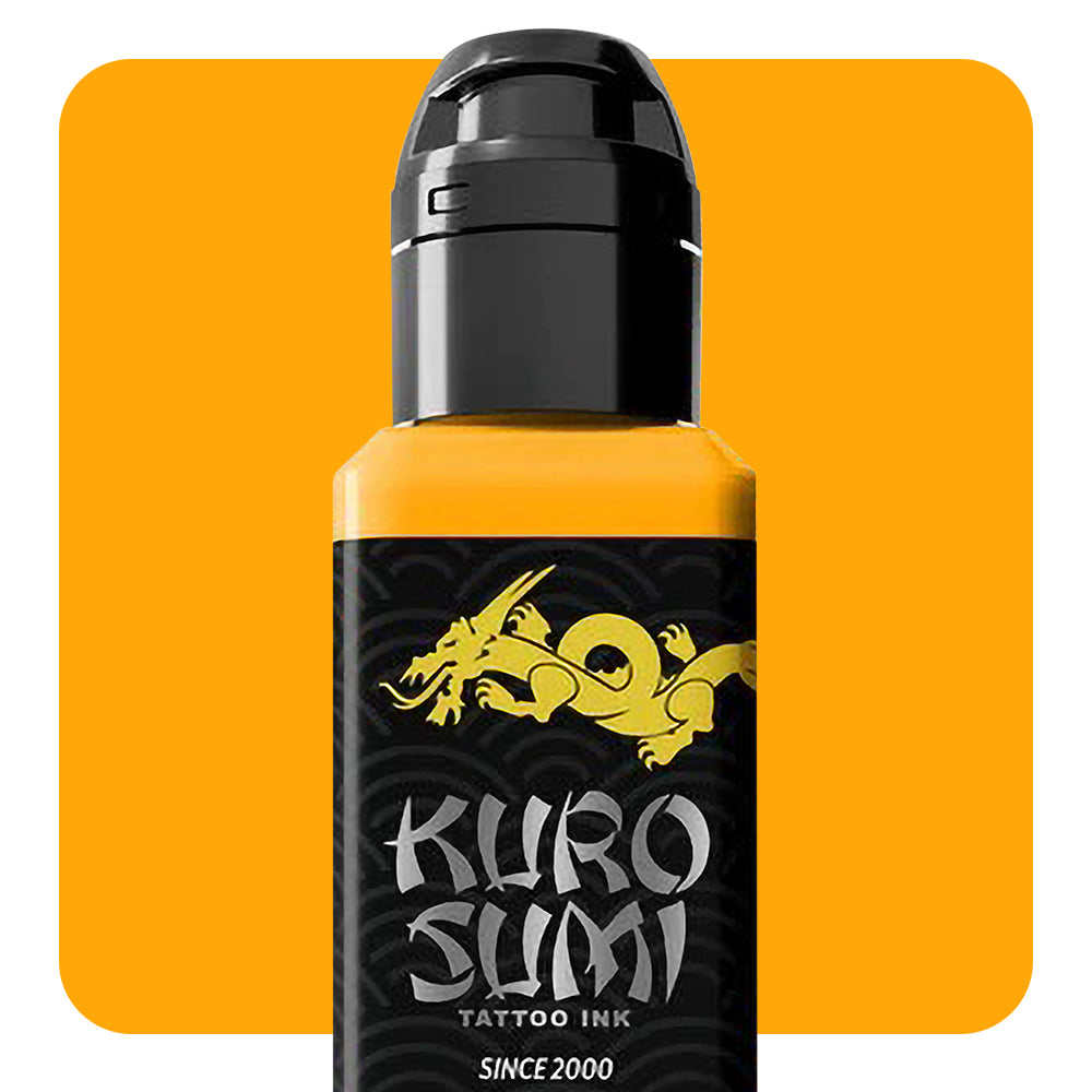 Kuro Sumi Suna Gold Tattoo Ink - Professional Black & Gold Tattoo Ink Set for Artists - Perfect for Sleeves, Tribal & Japanese Style Tattoos