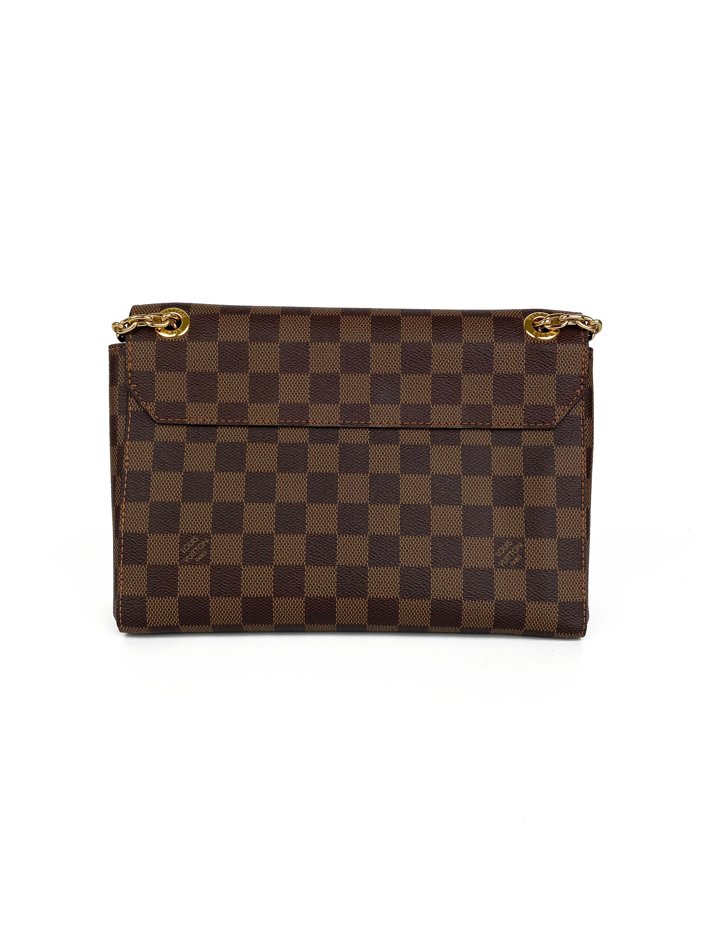 Authentic Louis Vuitton Damier Ebene Vavin PM Crossbody Bag - Luxury Leather Handbag for Women, Perfect for Work, Travel & Evening Events