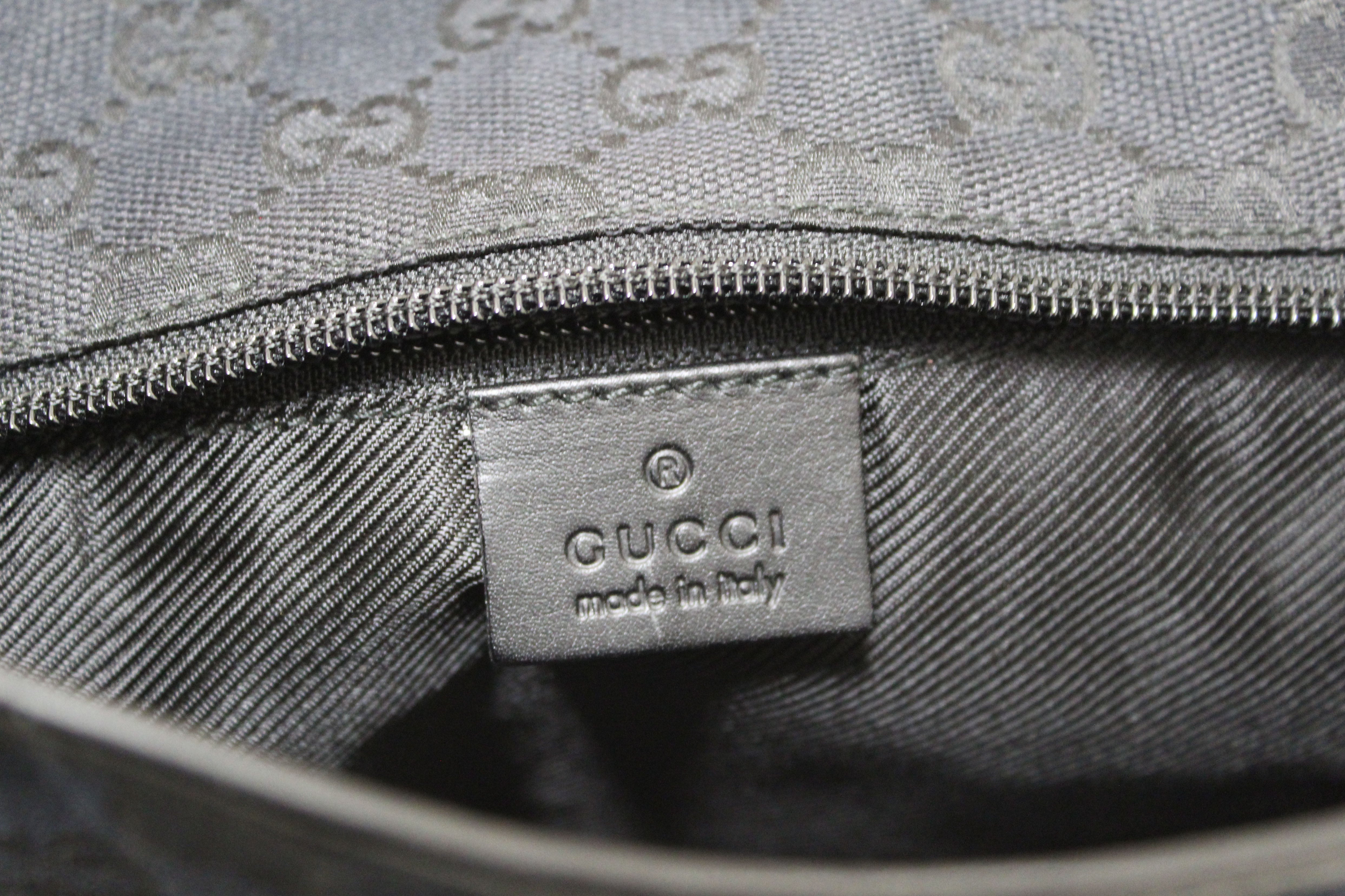 Authentic Gucci GG Monogram Black Canvas Tote Bag for Women - Luxury Designer Handbag for Work, Travel & Everyday Use