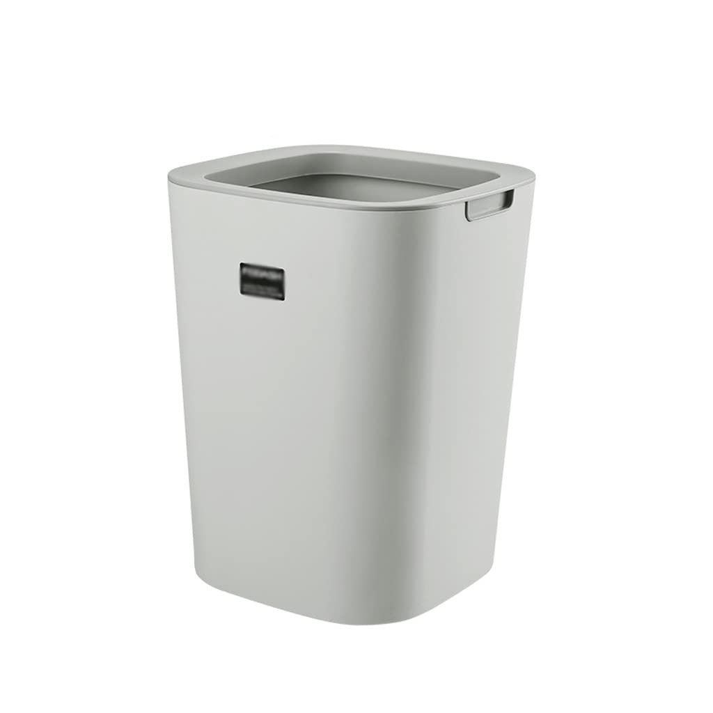 ZLASS 8L Blue Trash Can - Creative Pressure Ring Design, No Cover Garbage Bin for Kitchen, Living Room, Bedroom & Office - Durable Plastic Wastebasket for Home & Office Use (Perfect for Small Spaces & Daily Waste Disposal)