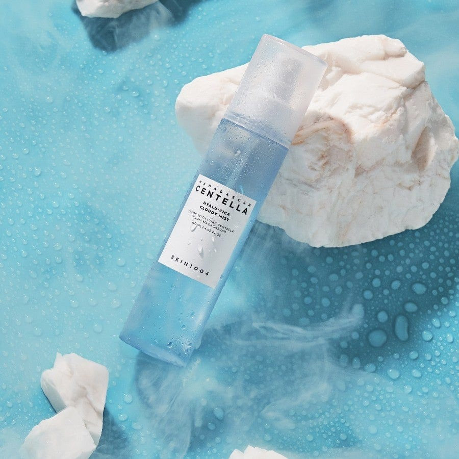 SKIN1004 Madagascar Centella Hyalu Cica Cloudy Mist Facial Spray 120ml - Soothing Hydrating Face Mist for Dry, Sensitive Skin | Perfect for On-the-Go Refresh & Post-Workout Skincare