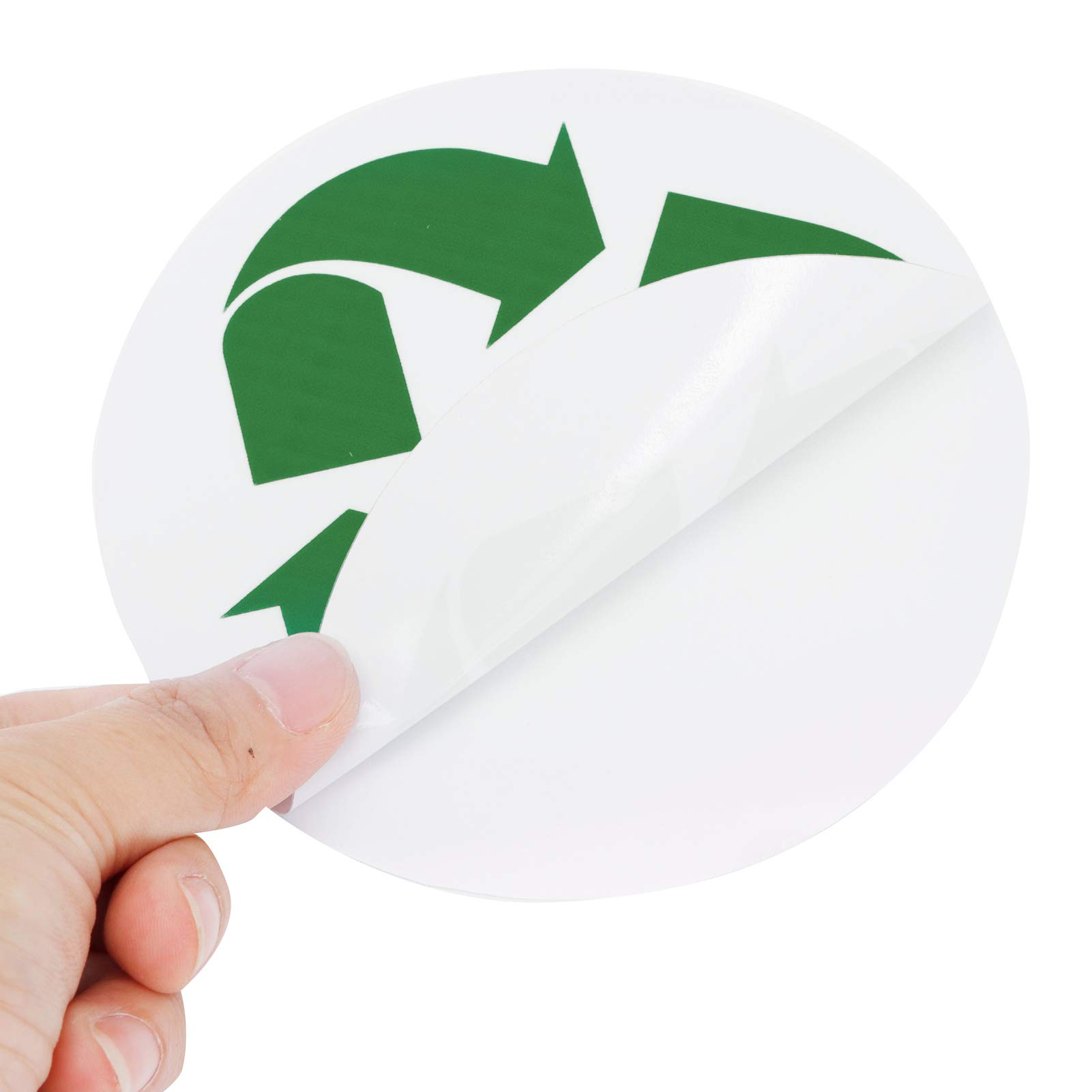 18 Pcs Self-Adhesive Bin Stickers - 9 Trash Can Signs & 9 Recyclable Labels for Waste Sorting | Perfect for Home, Office & Public Recycling Bins