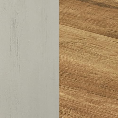 Rustic White + Honey Brown