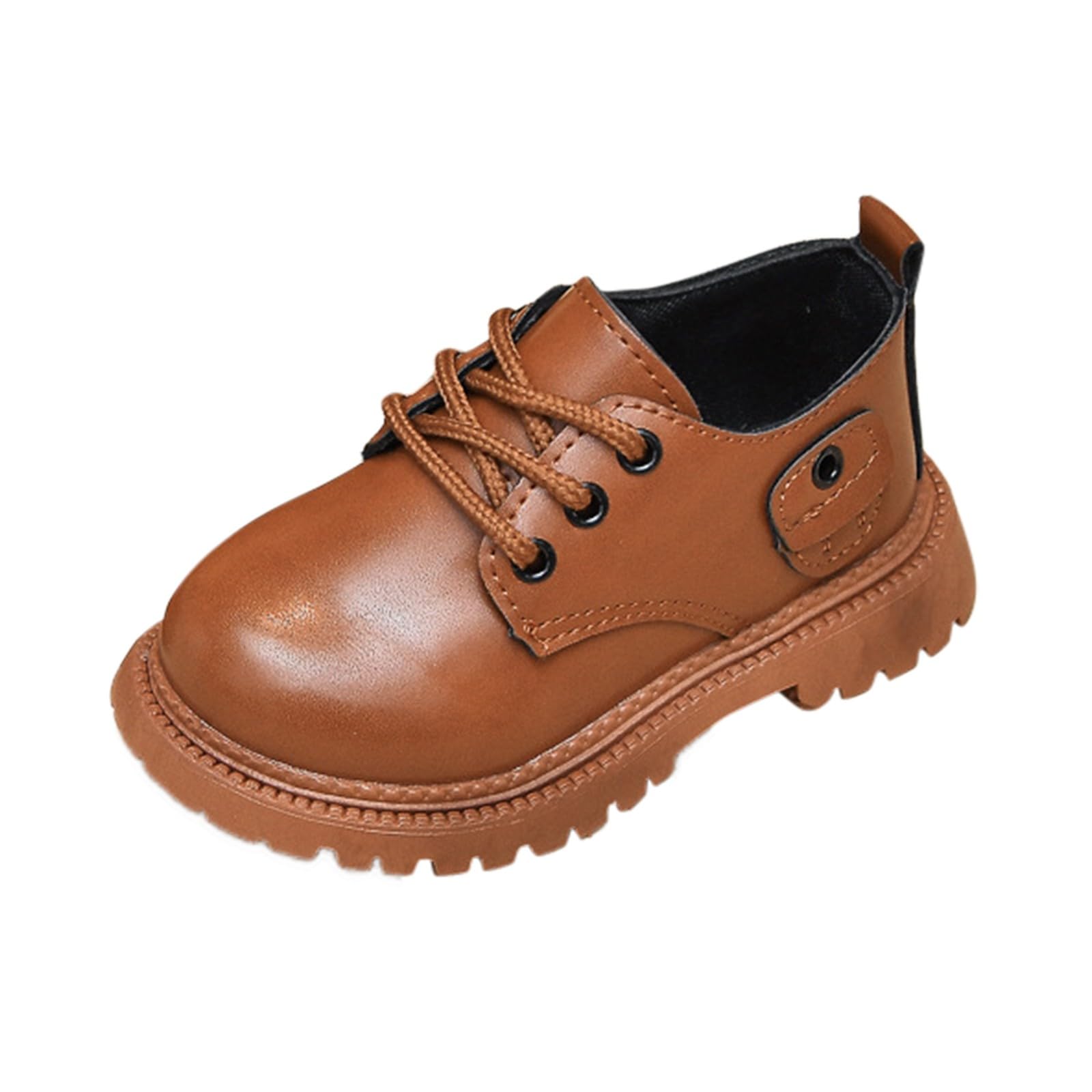 Boys Dress Shoes for Toddler - Leather Oxford Lace Up for School & Wedding