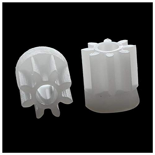 30Pcs 0.5 Modulus 8 Teeth Plastic Gear Cogs for 2mm Toy Car Motor Shaft - Perfect for RC Cars, DIY Robotics, and Model Engineering Projects
