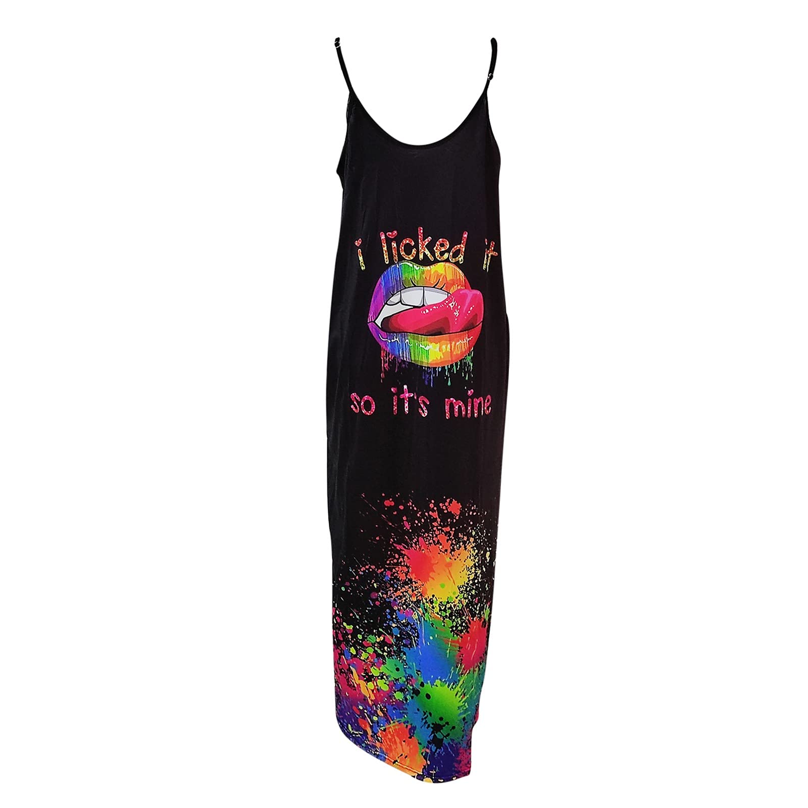 Women's Summer Dresses - Sleeveless Floral Print Strapless Long Maxi Dress for Beach Vacation, Party & Casual Wear