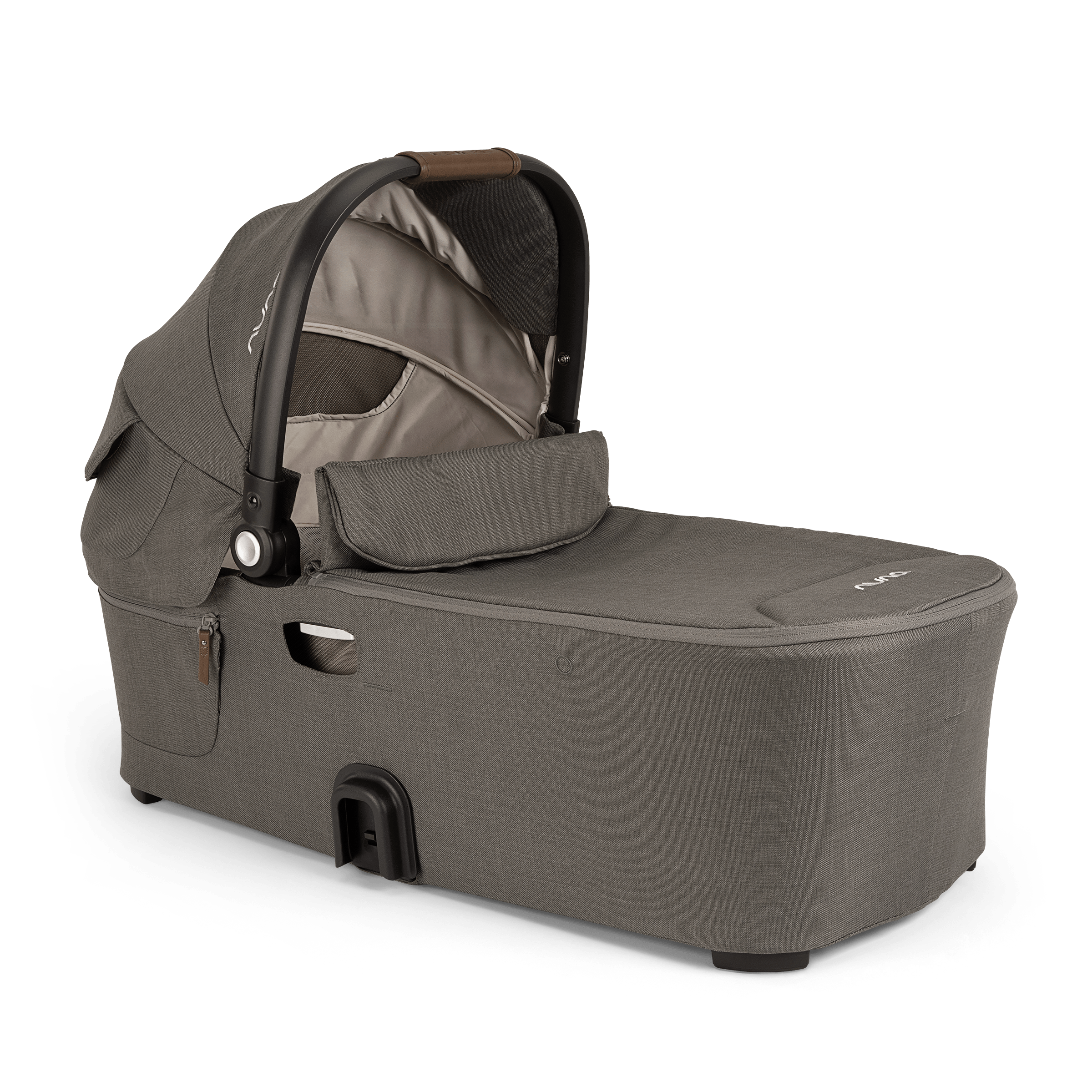 Nuna DEMI Next Bassinet with Stand - Granite Gray | Premium Baby Bassinet for Newborns | Perfect for Nursery, Bedroom & Travel