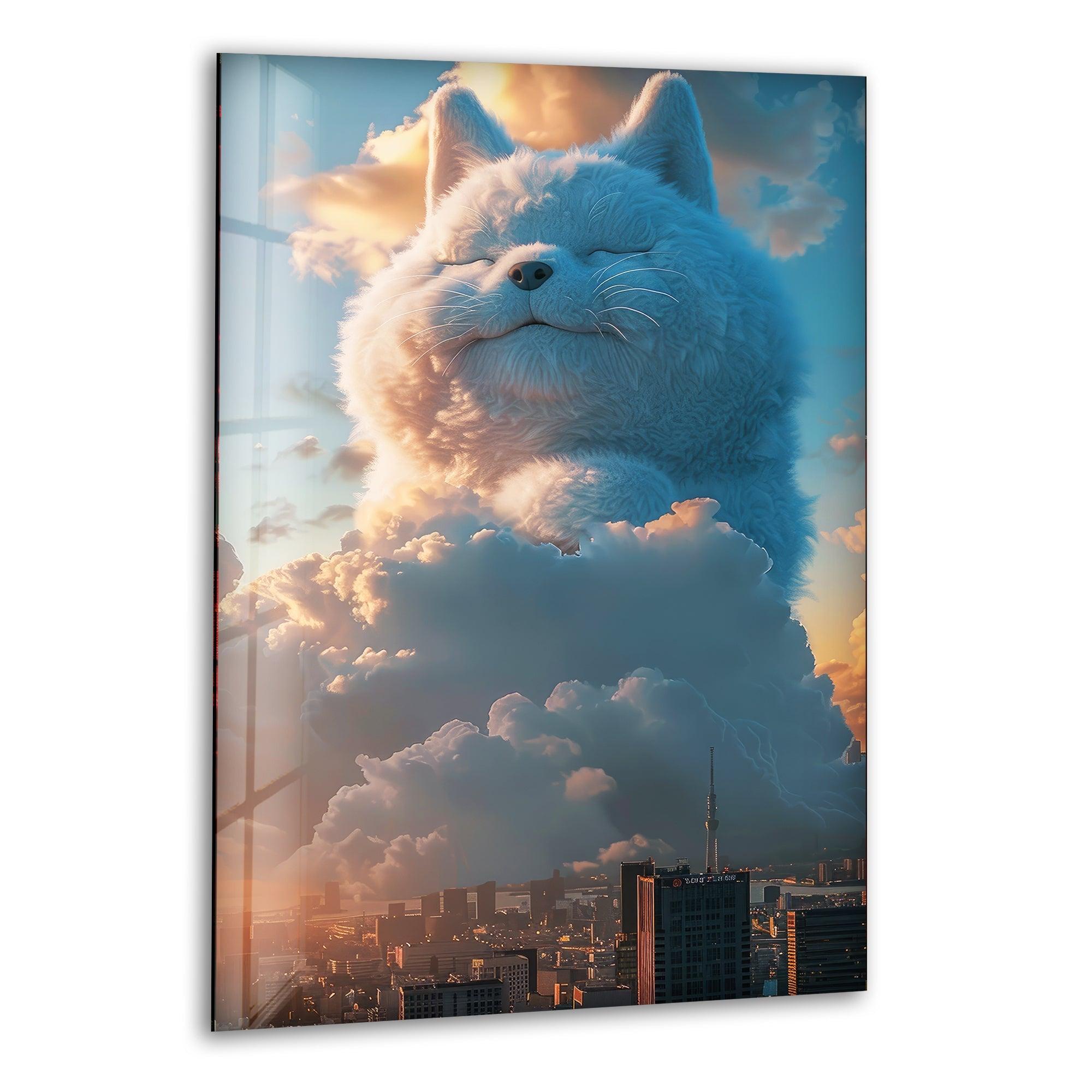Baby Shiba Inu Glass Wall Art - Handmade Japanese Anime Dog Decor for Home, Office & Nursery - Perfect for Gifts & Anime Lovers