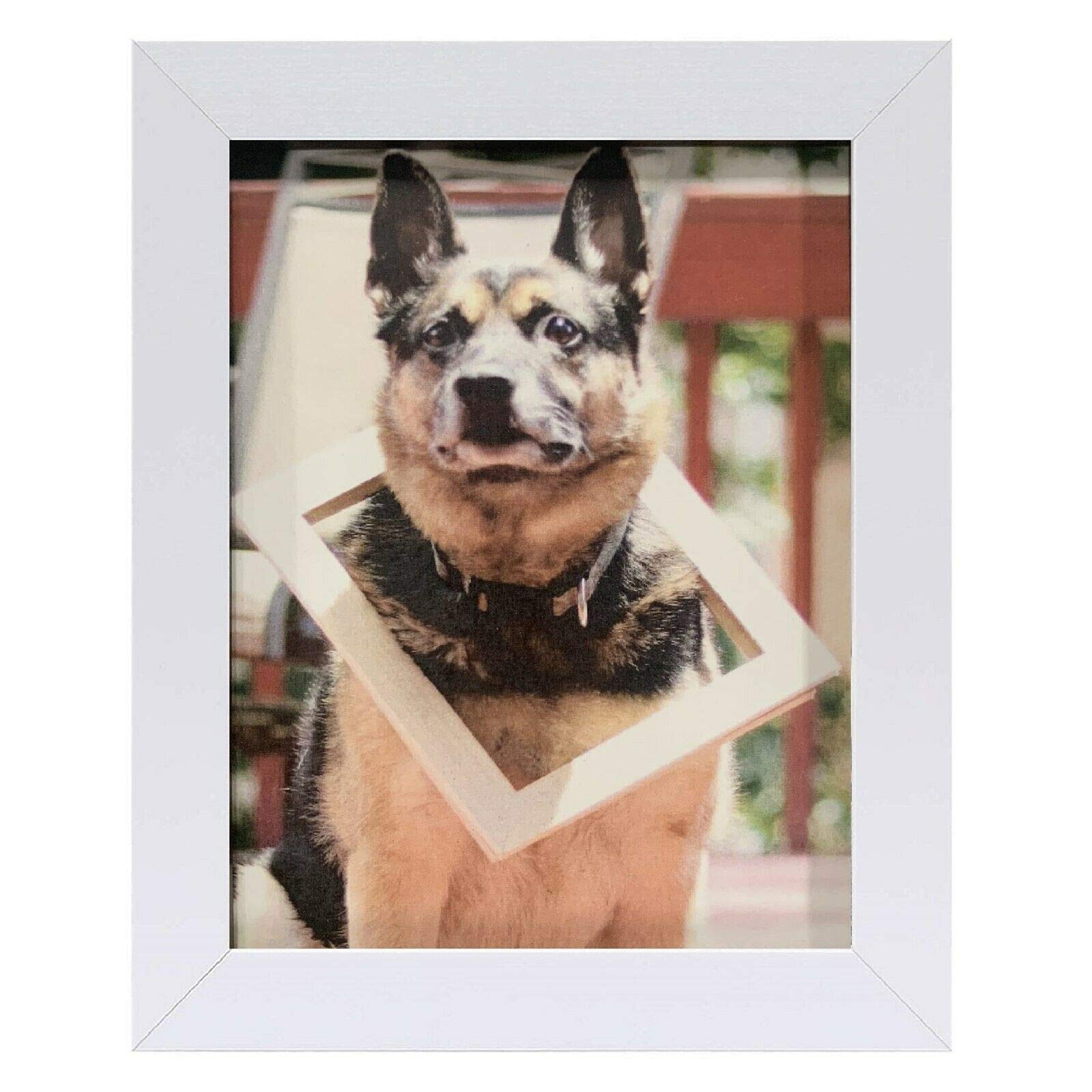 24x32 Inch Chalk White 1.25 Inch Flat Wood Composite MDF Picture Frame - Set of 2 for Wall Decor, Posters & Artwork - Perfect for Living Room, Bedroom & Office Display