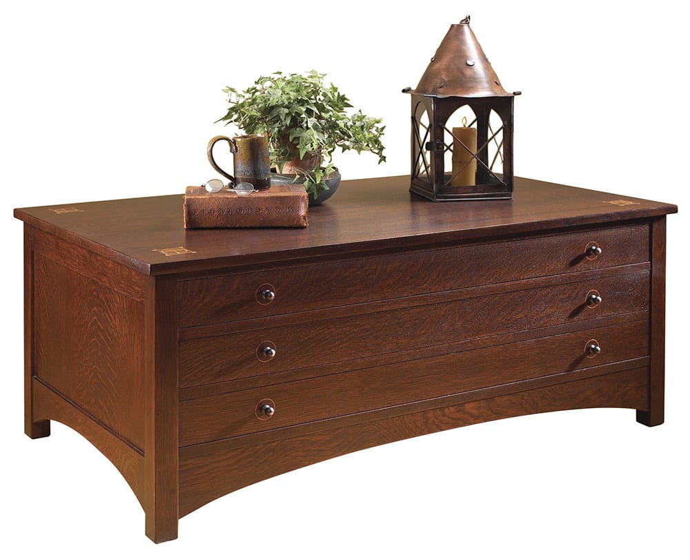 Harvey Ellis Modern Rectangular Coffee Table with Storage - Stylish Living Room Cocktail Table for Small Spaces, Perfect for Storing Magazines, Blankets & Remotes