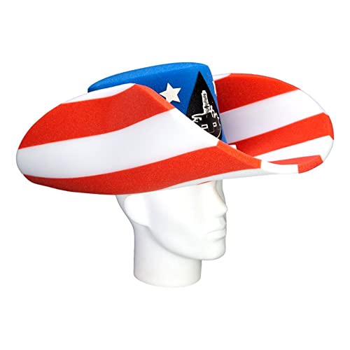 **Custom Cowboy Hats for Men – USA Oil & Gas Giant Foam Party Hat – Western Style Cowboy Hat for 4th of July & Themed Parties – Fun Party Favors for BBQ, Rodeo & Country Events**