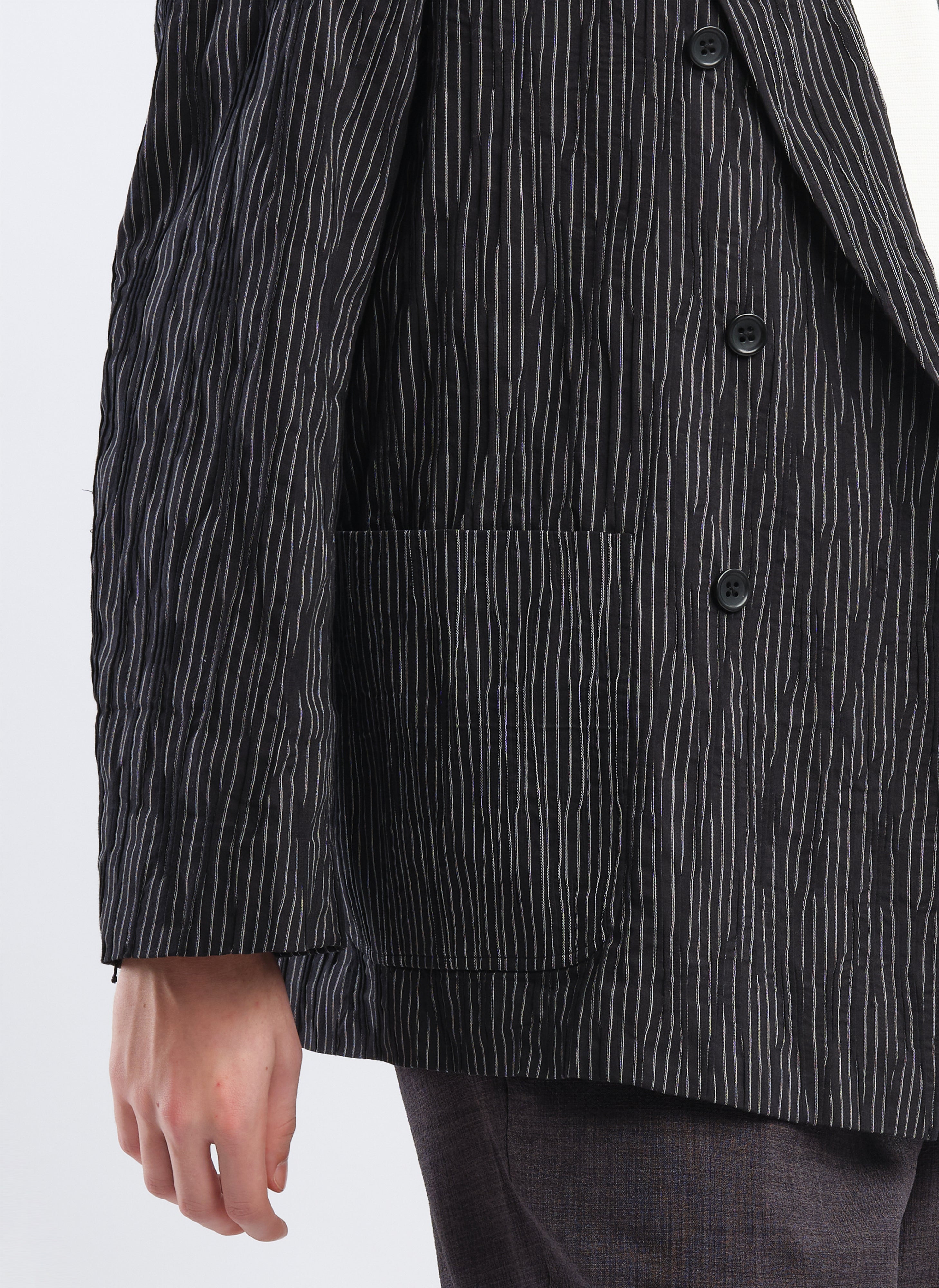 Premium Distorted Cotton Dobby Cloth Double Breasted Blazer for Men - Elegant Business Casual Jacket for Office, Weddings & Formal Events