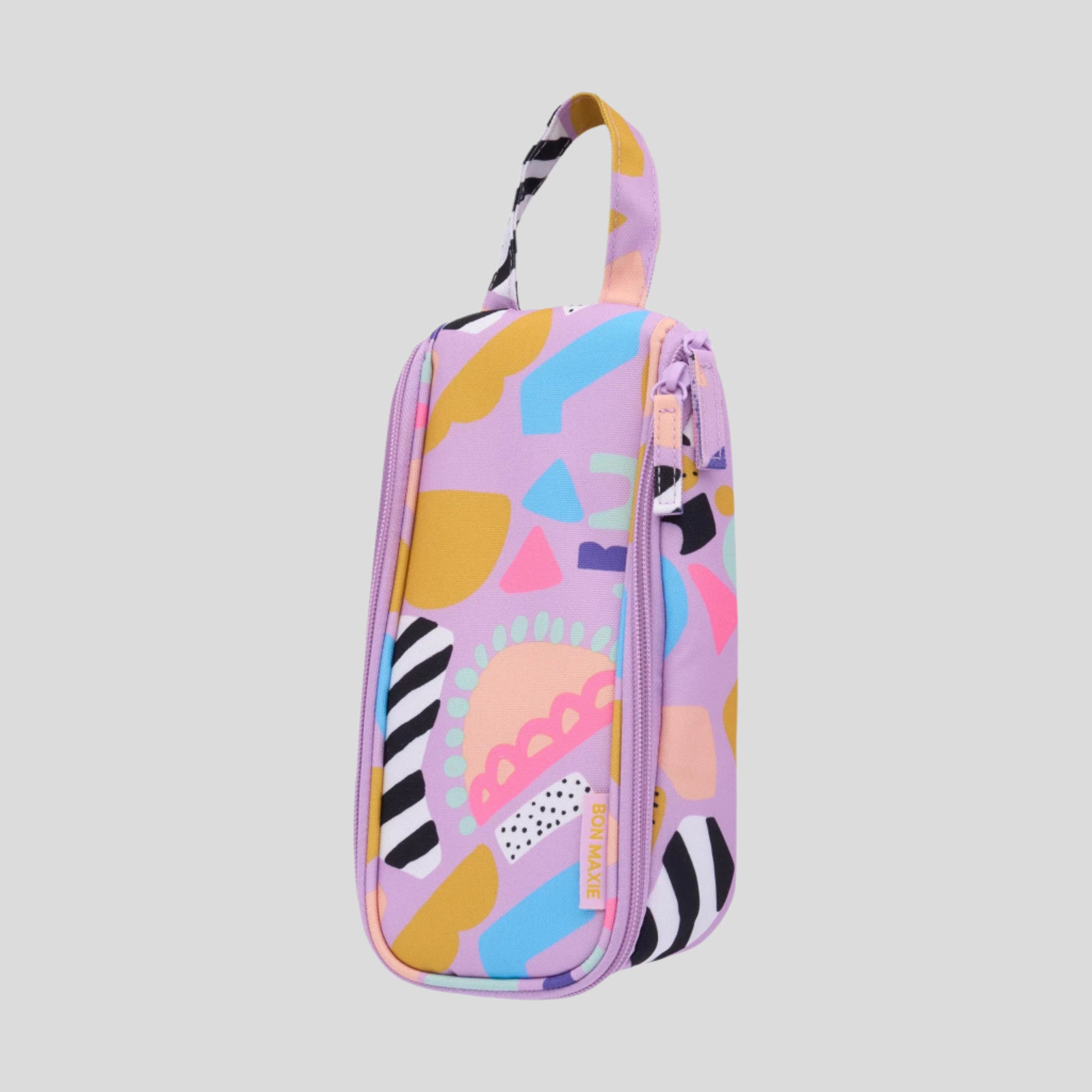 Everyday Slimline Toiletry Bag - Waterproof Travel Cosmetic Organizer (Eye Love Purple) - Perfect for Gym, Travel & Daily Essentials Storage