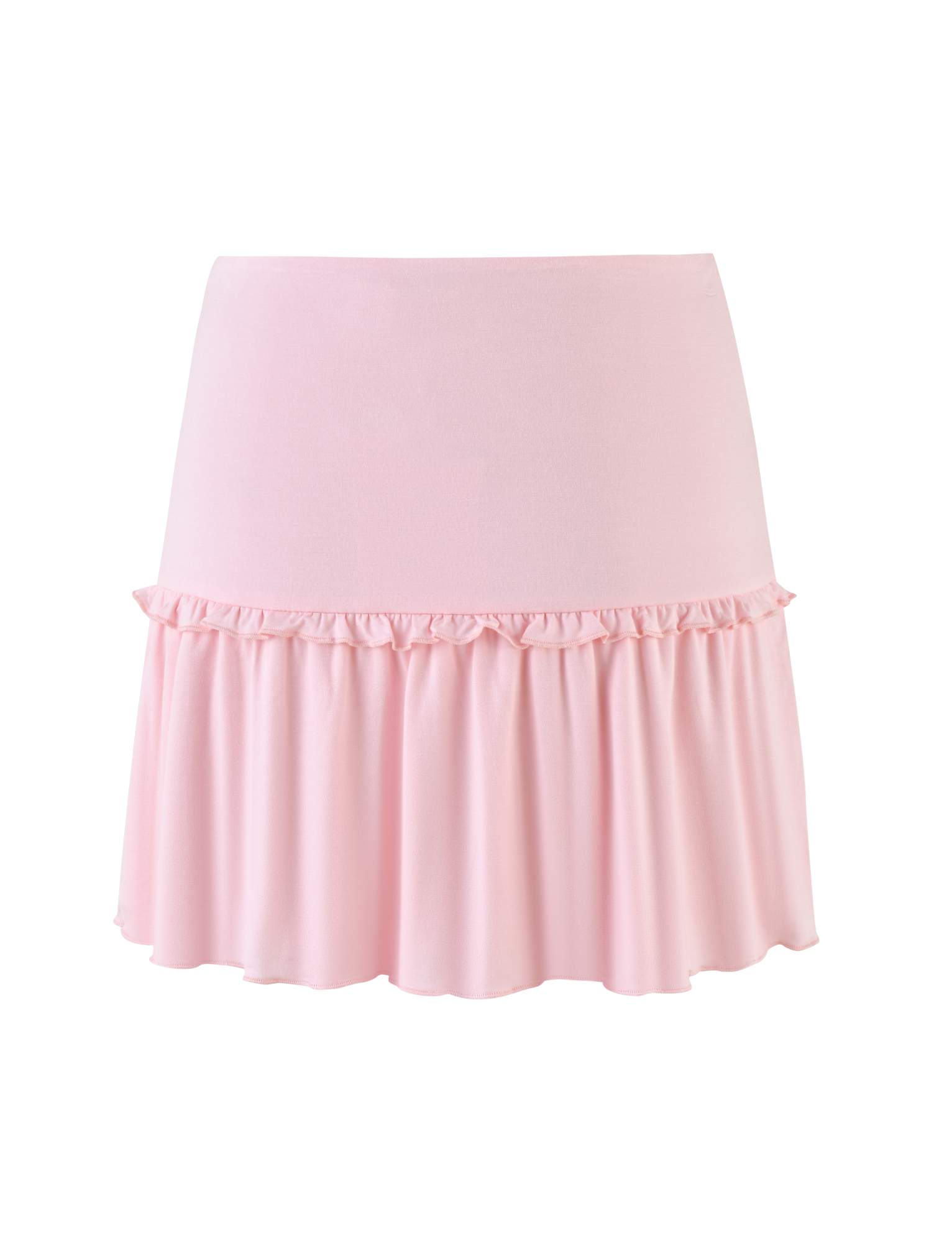 KATYA Mini Skirt for Women - Pale Pink A-Line Flowy Skirt | Casual & Party Wear | Perfect for Summer, Dates, and Vacations