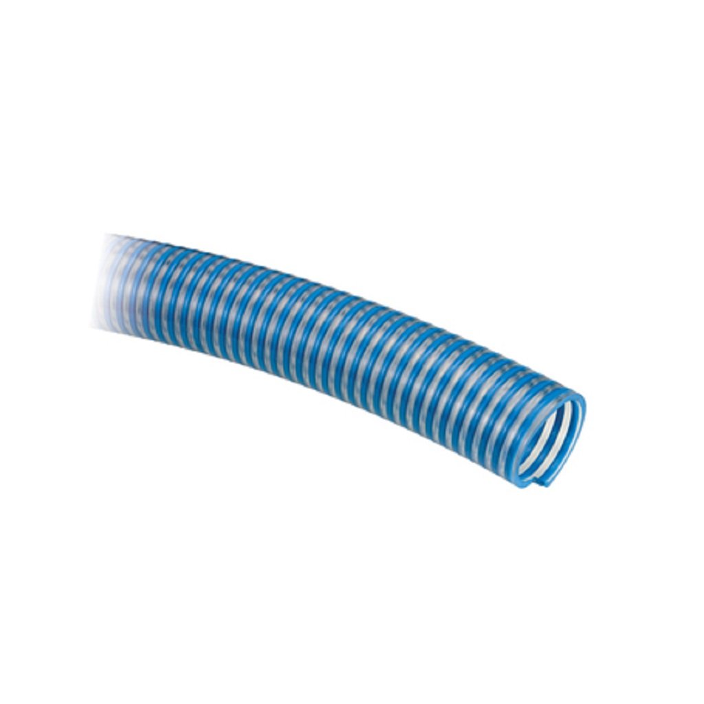 Reinforced Blue Suction Hose - Heavy Duty Tank Plumbing & Pump Inlet Hose for Water Transfer, Aquariums, and Industrial Applications