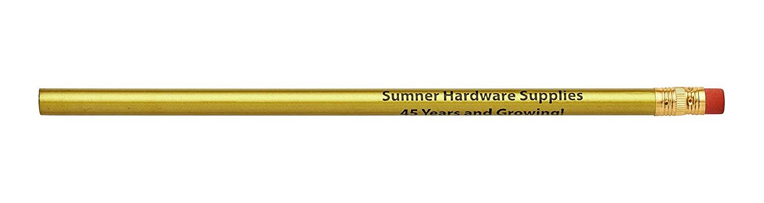 Custom Printed Promotional Round Pencils - Bulk 1000 Pcs/Box - Perfect for Business Giveaways, School Supplies & Office Branding