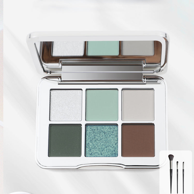 SHEDELLA Future Tech 6-Color Eyeshadow Palette - Long Lasting, Highly Pigmented Makeup for Day & Night Looks - Perfect for Parties, Dates & Professional Makeup