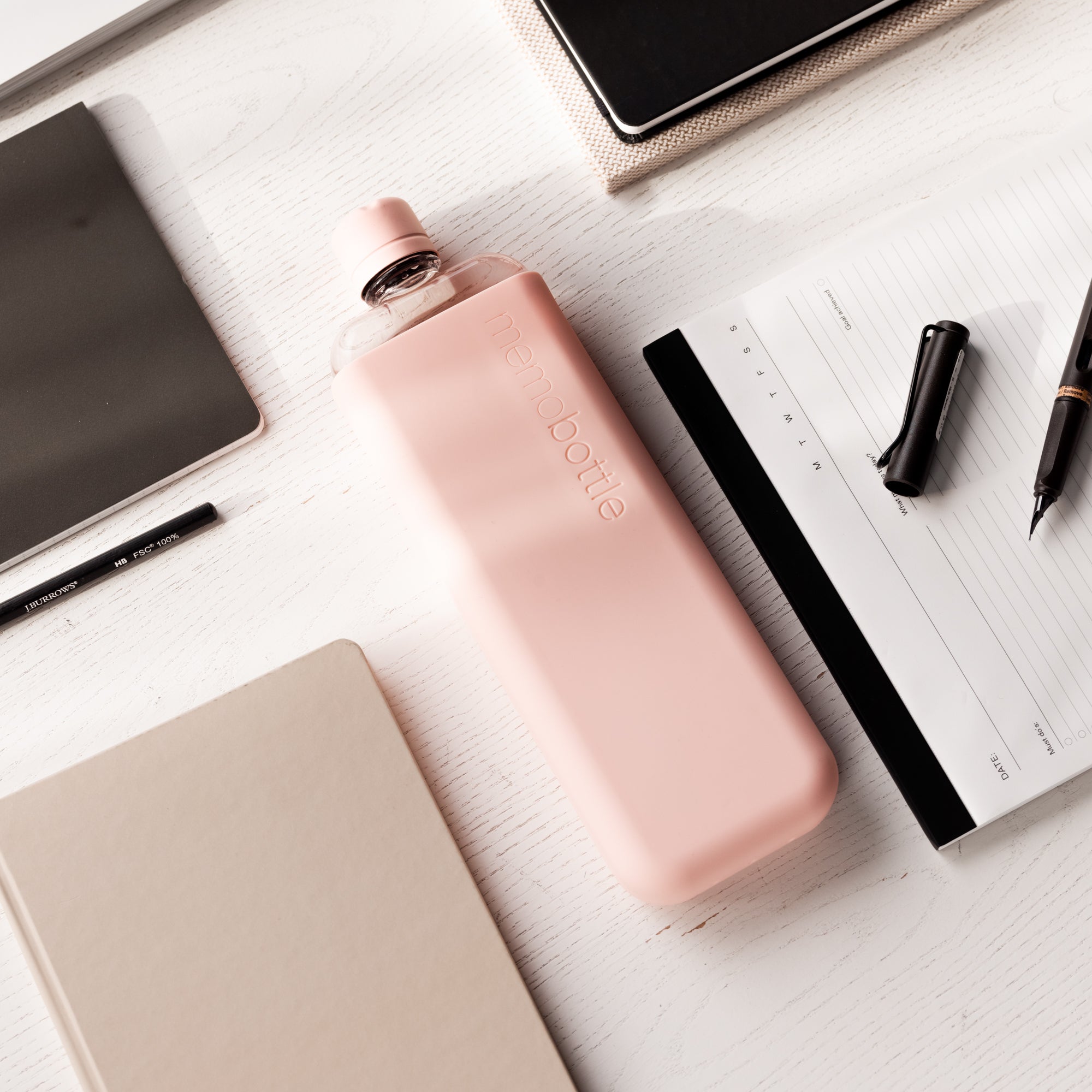 Slim Memobottle Water Bottle - Reusable, Leak-Proof, Eco-Friendly (Bundle) - Perfect for Travel, Gym, Office & Outdoor Activities