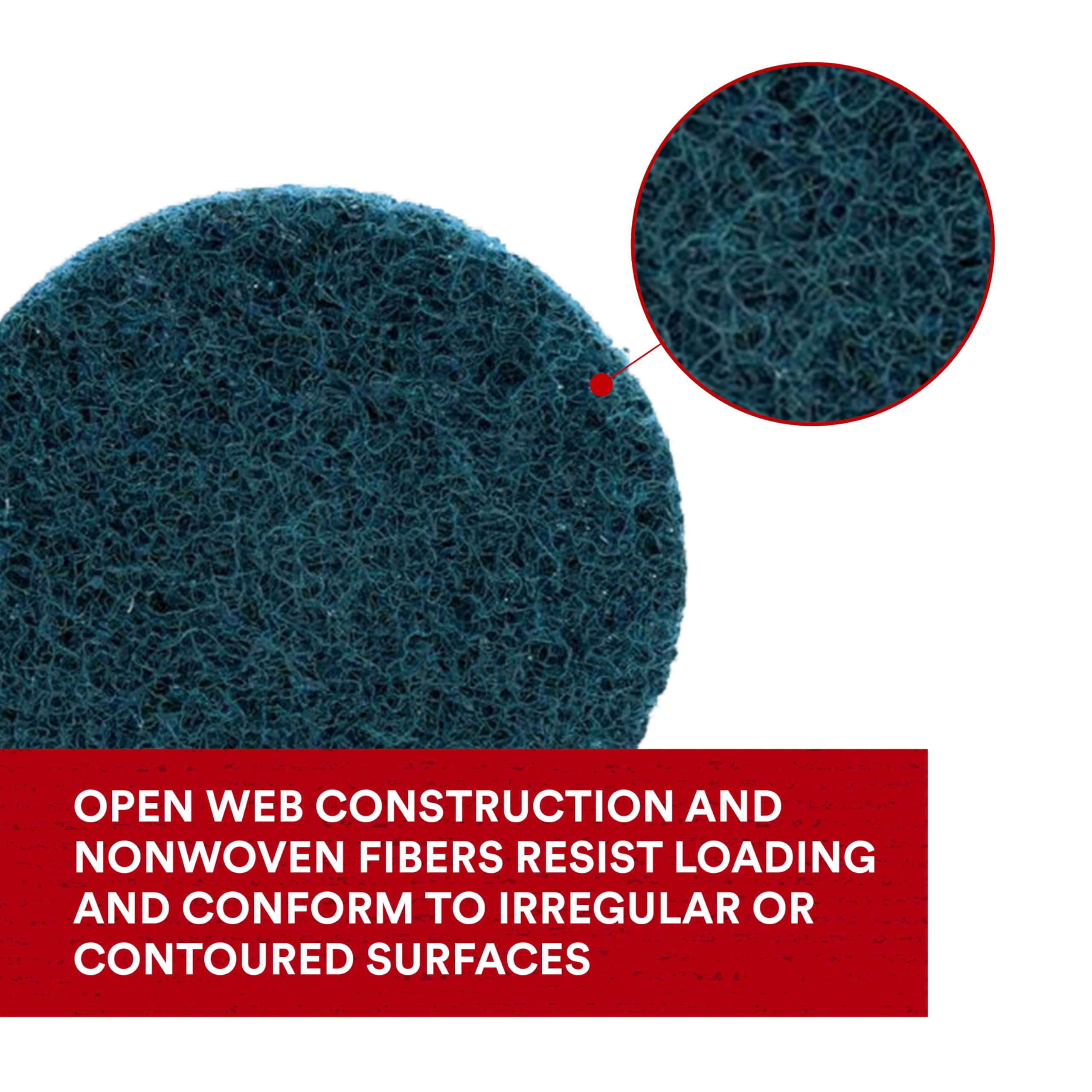 Scotch-Brite Roloc Surface Conditioning Disc - 2 Inch TR NH A CRS - 200 Pack - Perfect for Metal Finishing, Rust Removal & Surface Prep in Automotive & Industrial Applications