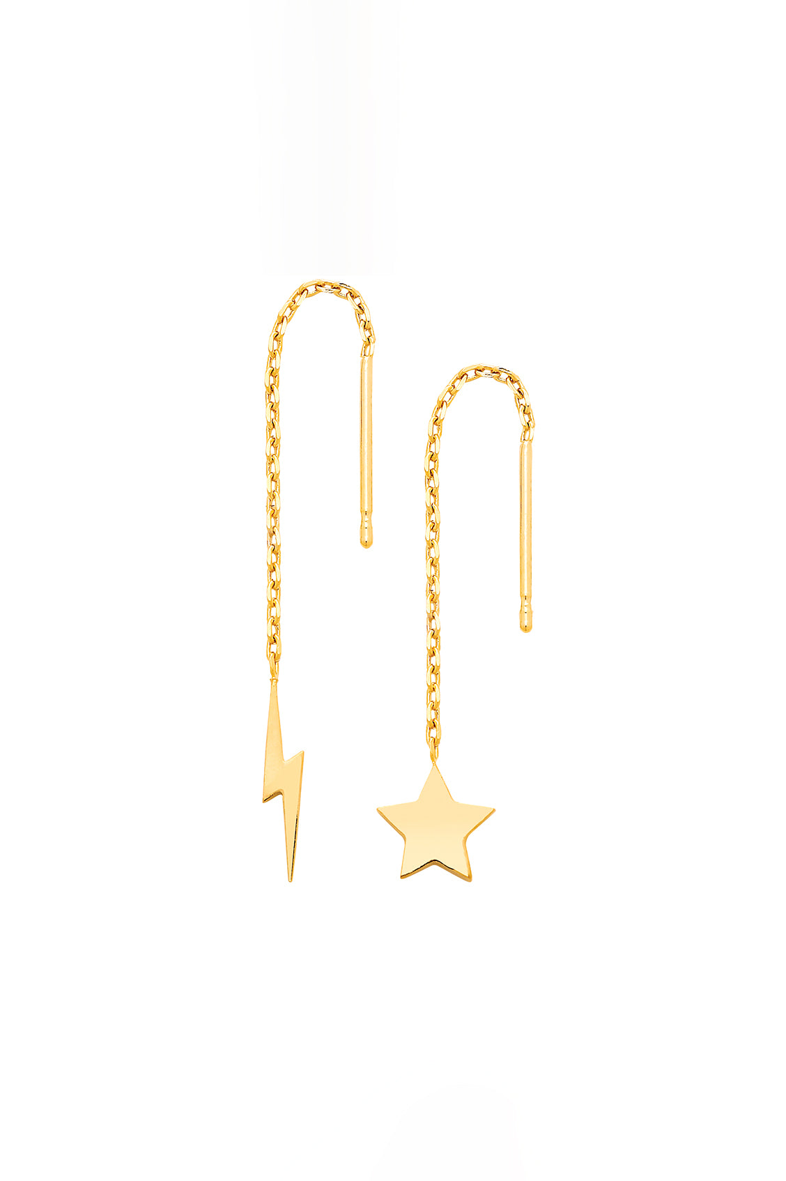 Sparkling Star & Lightning Bolt Drop Earrings for Women - Trendy Dangle Jewelry for Parties, Date Night & Everyday Wear