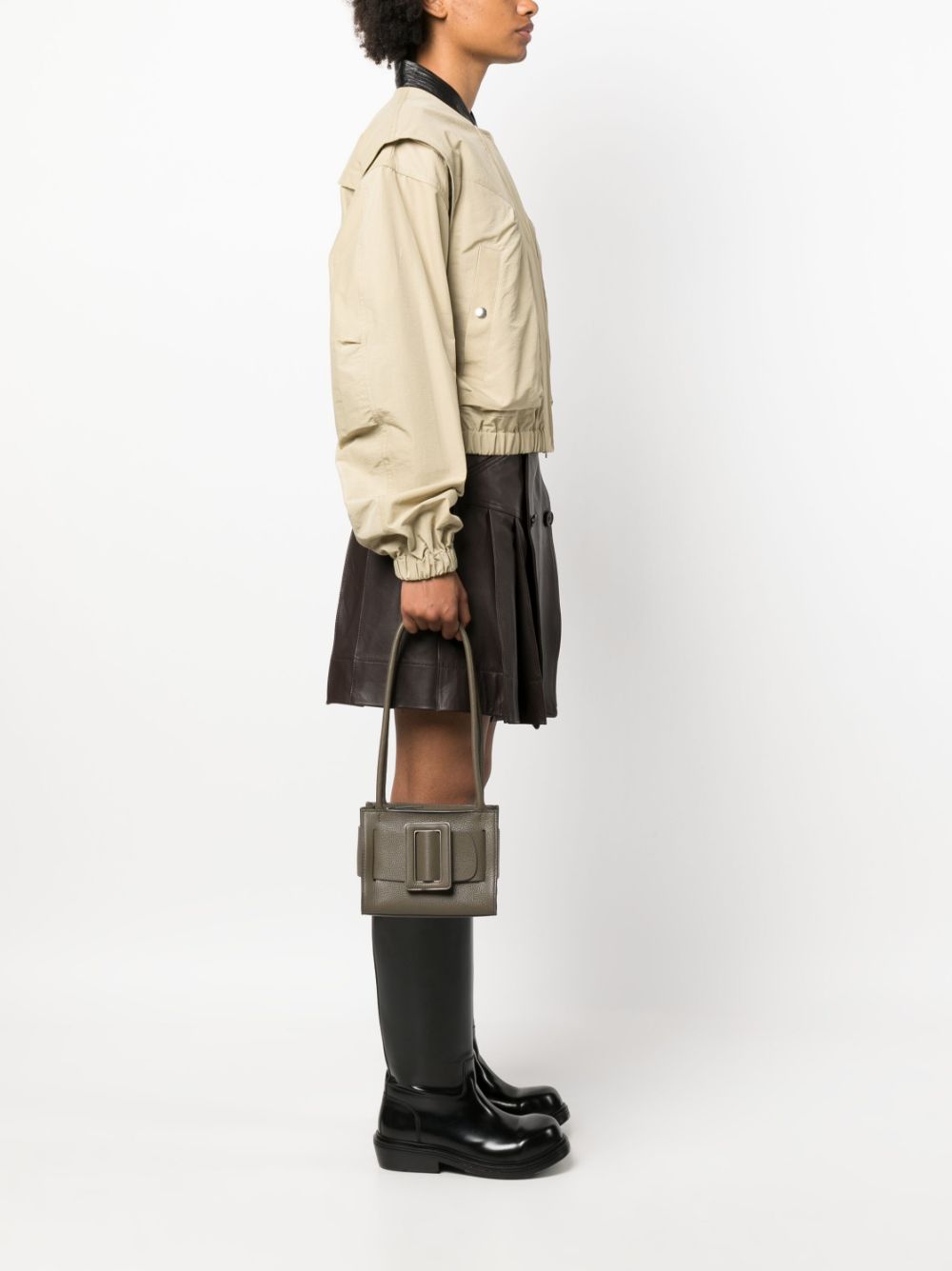 Stylish Boyy Handbags for Women - Trendy Green Leather Shoulder Bags & Purses - Perfect for Work, Travel and Everyday Fashion Accessories