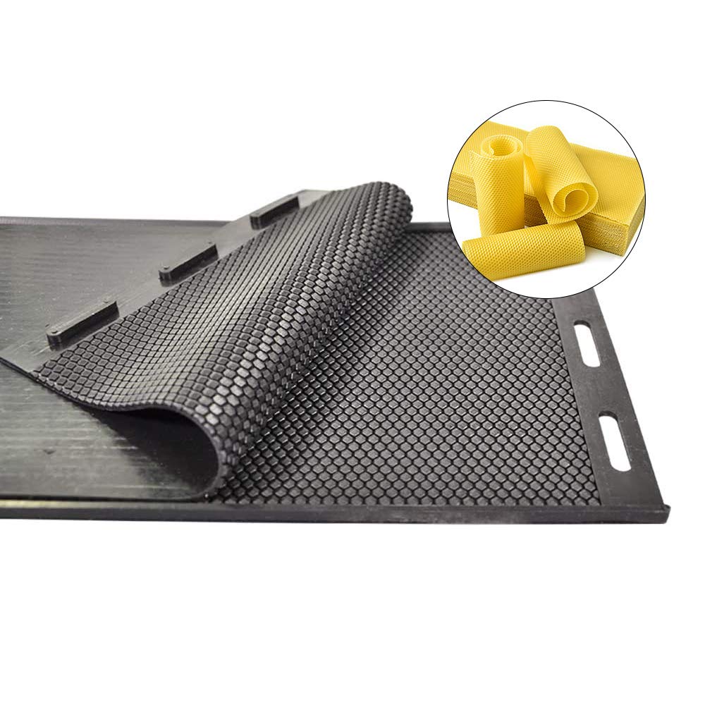Premium Beeswax Foundation Press Mold - Silicone Honeycomb Sheets Making Kit for Beekeeping | DIY Beeswax Comb Foundation for Hive Frames | Perfect for Beekeepers & Honey Production