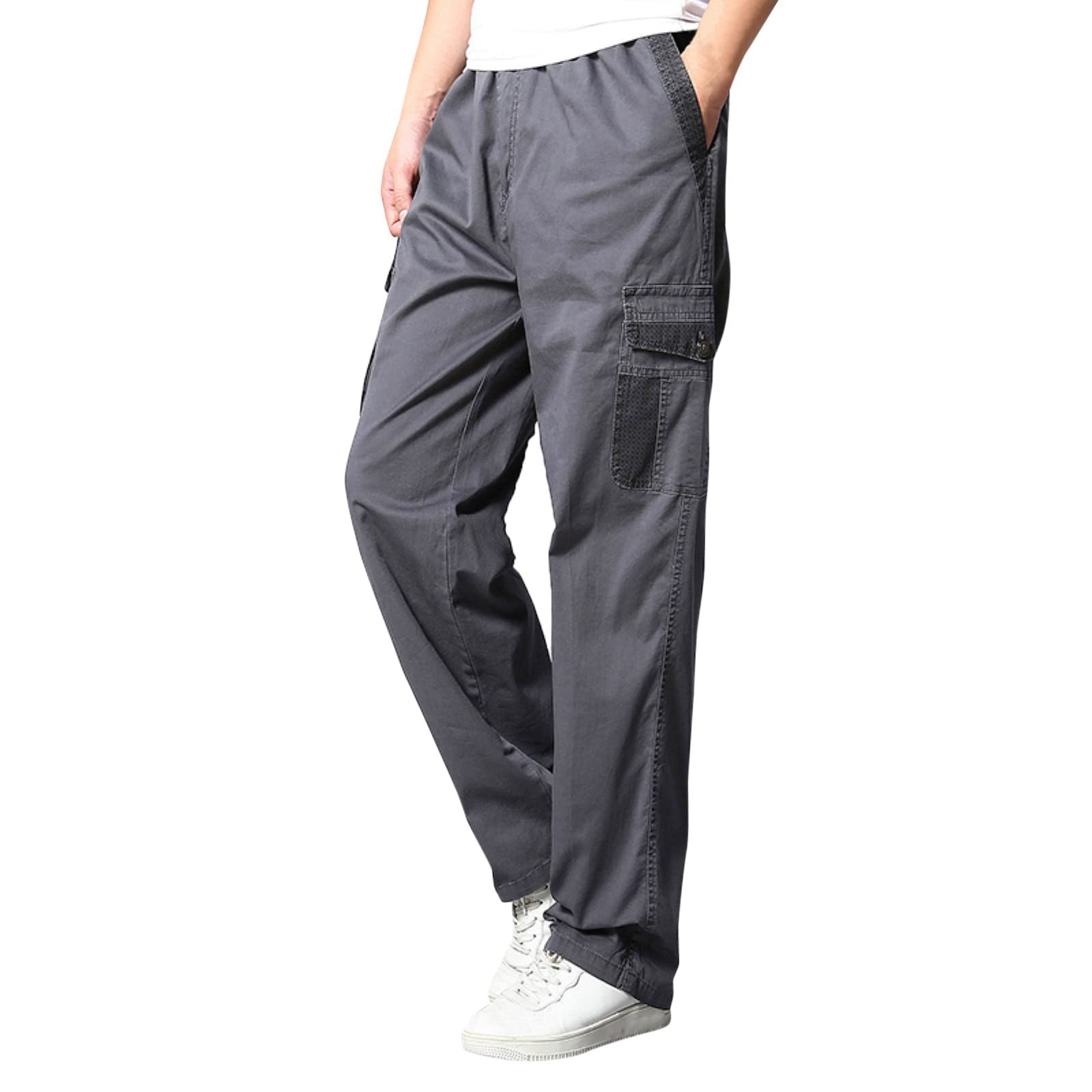**Men's Outdoor Cargo Pants - Hiking, Fishing & Work Ripstop Stretch Lightweight Pants for Comfort & Durability | Perfect for Camping, Travel & Casual Wear**