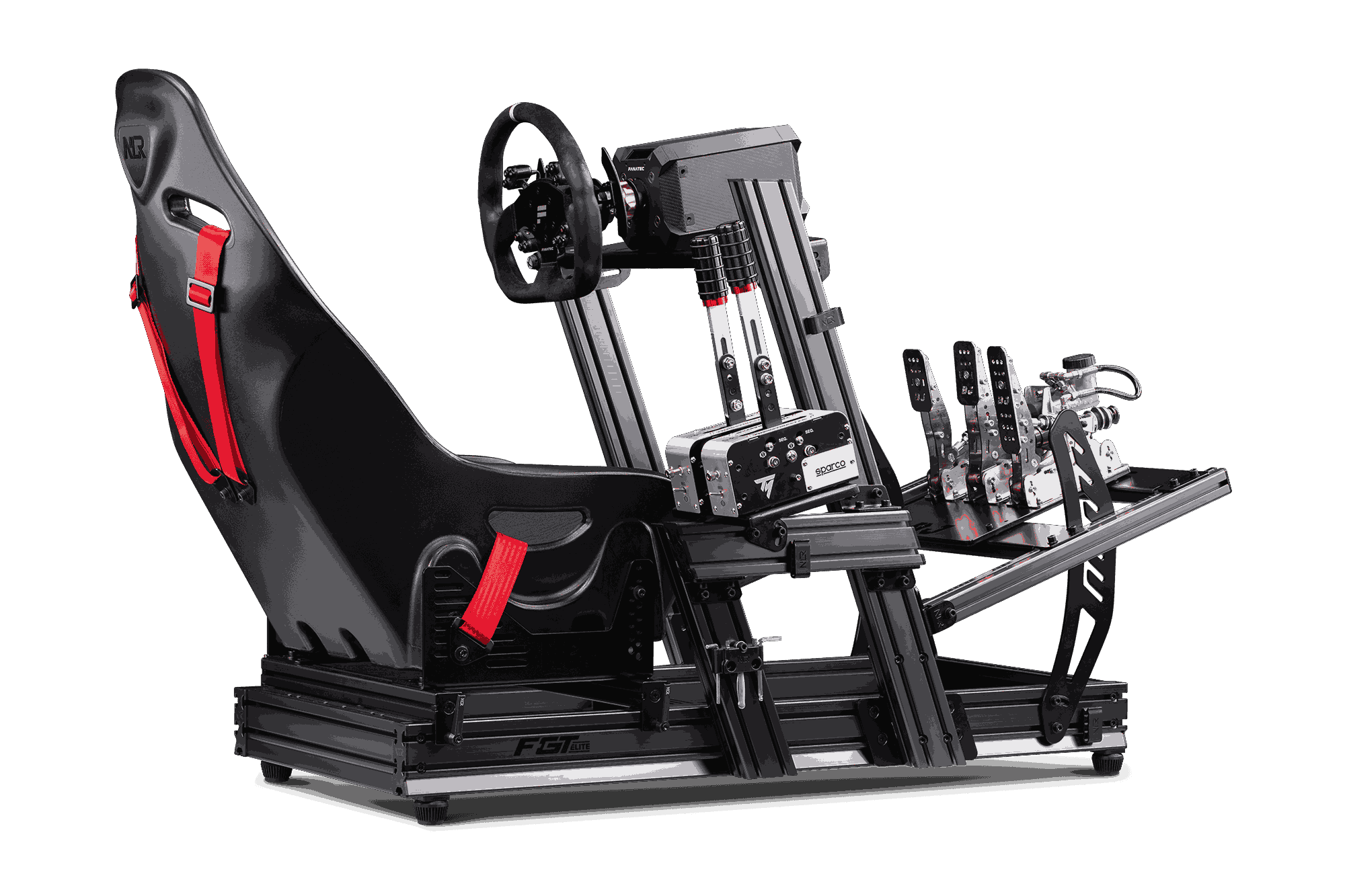 Next Level Racing F GT Elite Cockpit Wheel Plate Edition - Premium Racing Simulator Frame for PC & Console | Perfect for Home Racing Setup & Esports Gaming