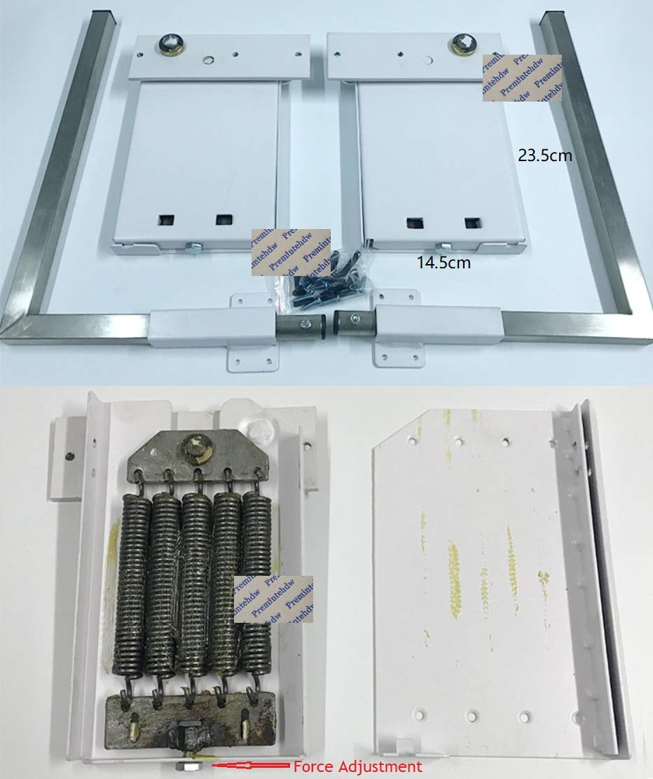 Heavy Duty Cabinet Hinges & Side Flap Hardware Kit - DIY Murphy Wall Bed Mechanism with Fold Down Bed Support - Perfect for Space-Saving Wall Beds, Loft Conversions, and Tiny Home Furniture Projects