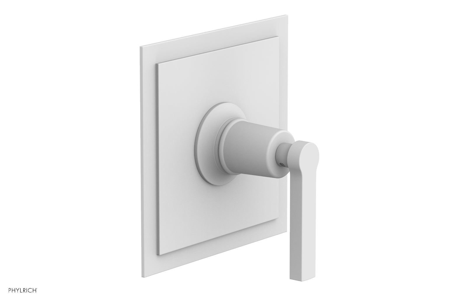 HEX MODERN Pressure Balance Shower Plate & Lever Handle Trim Kit - Chrome Finish for Bathroom & Shower Installation - Perfect for Modern Home Renovation and Spa-Like Experience