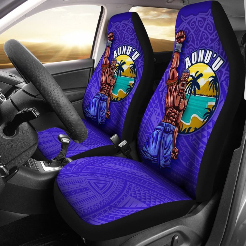 Premium American Samoa Polynesian Car Seat Covers - Aunu'U Island Design (093223) | Durable & Stylish Protection for Cars, Trucks & SUVs | Perfect for Tropical-Themed Vehicles & Island Lifestyle Enthusiasts