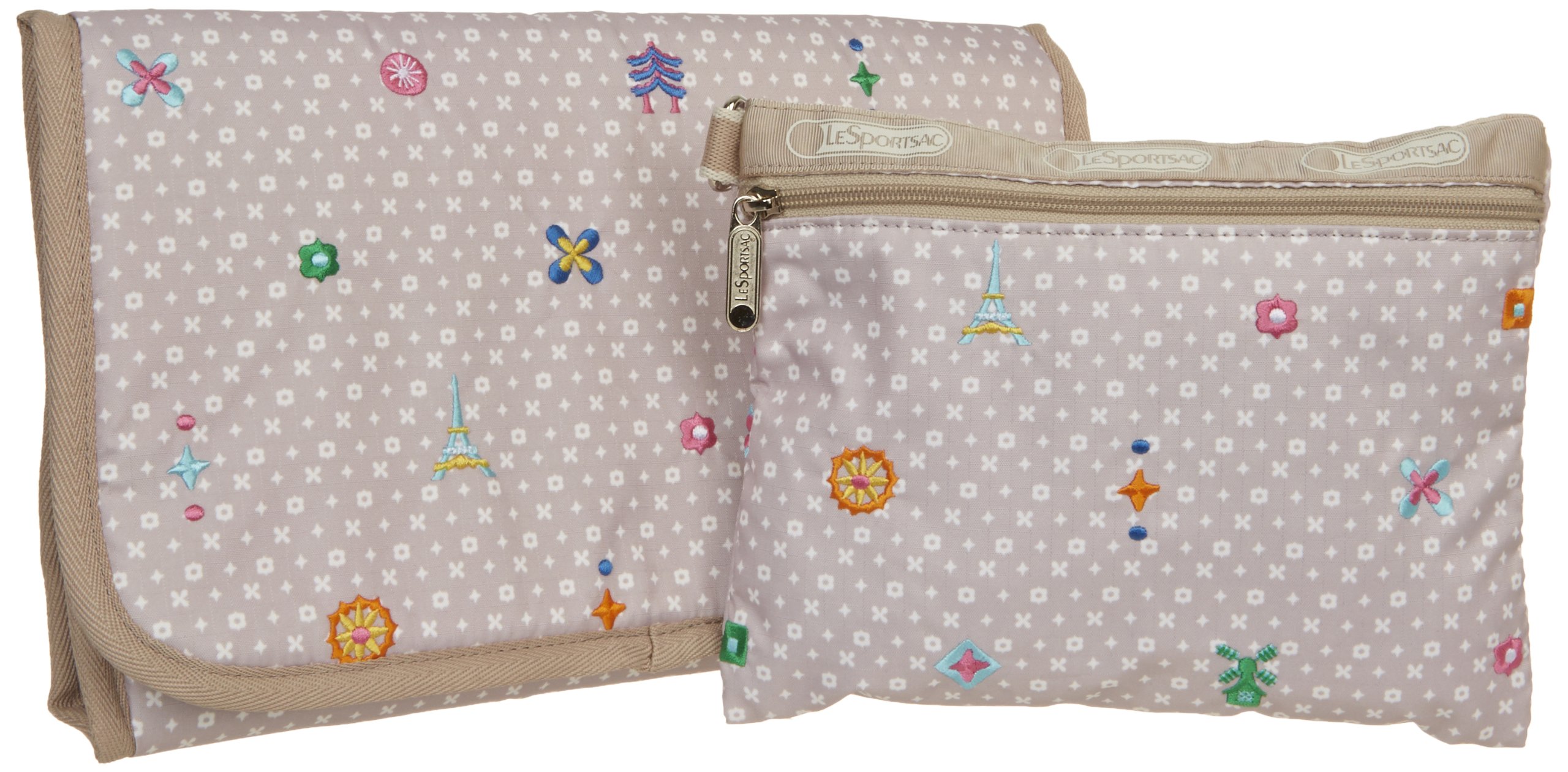 LeSportsac Jessi Pouch Baby Bag - Waterproof Diaper Bag for Moms, Travel & Everyday Use | Lightweight & Spacious Organizer for Baby Essentials | Perfect for Daycare, Outings & Family Trips