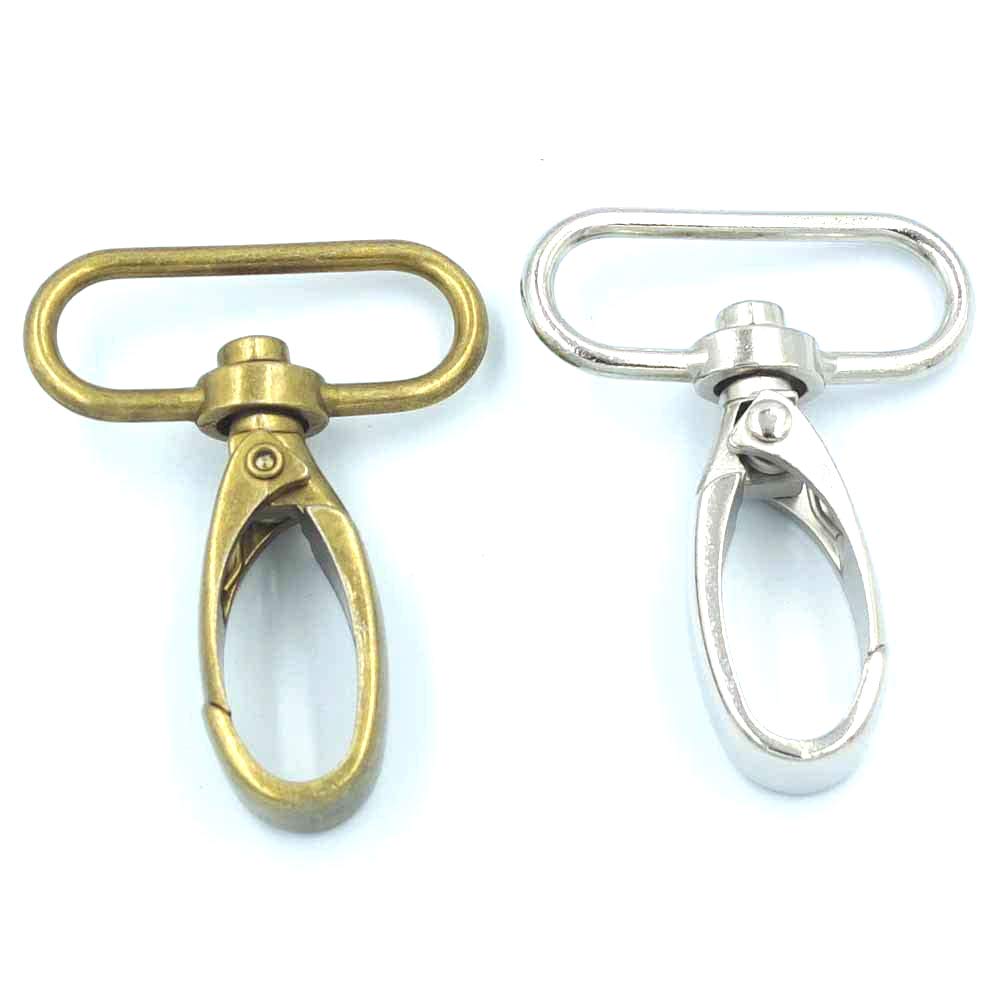 10 Pack 1.5 Inch Swivel Clips - 38mm Metal Buckles for Leather Straps & Ribbons - DIY Craft, Handbag, Keychain, Jewelry Making Supplies