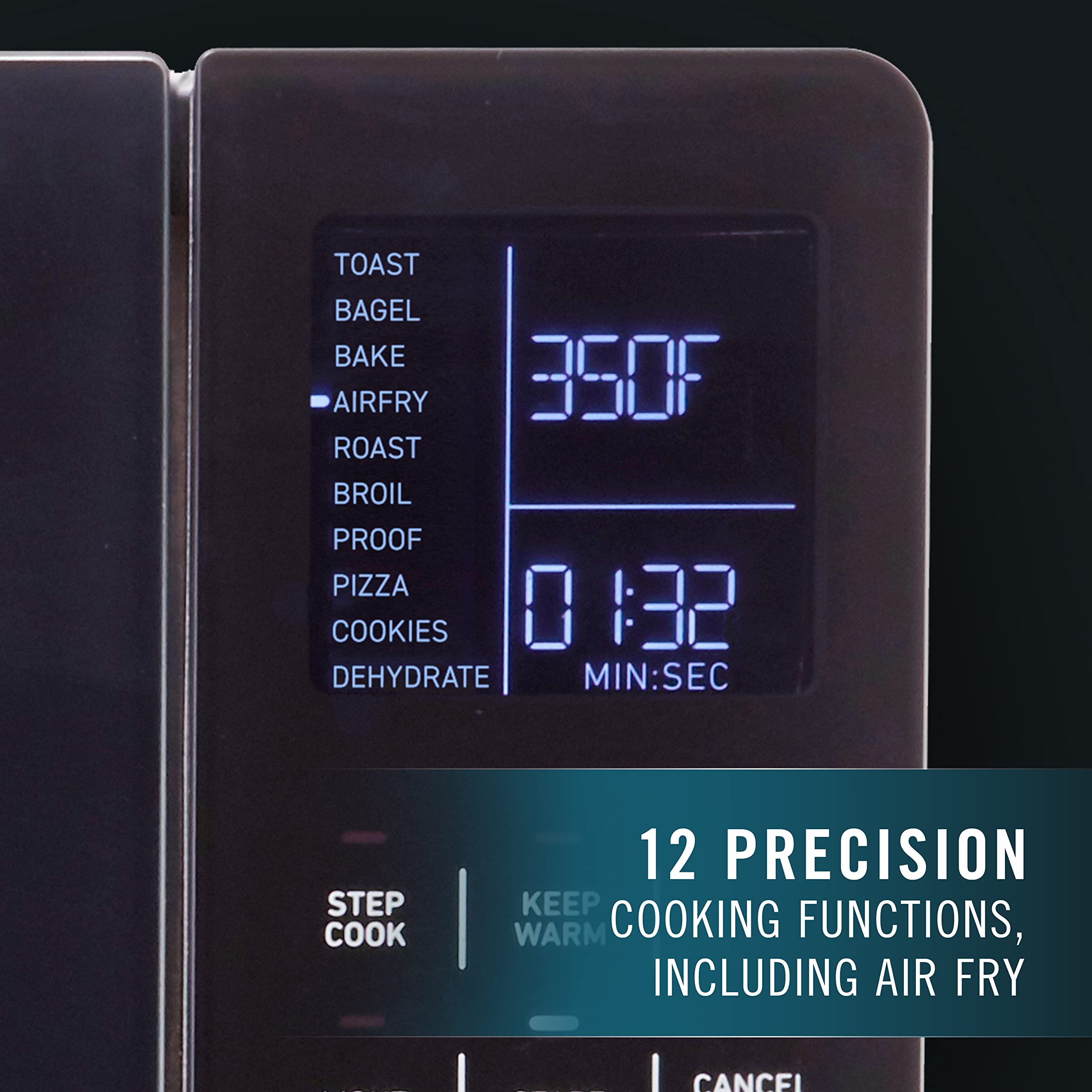 Calphalon 11-in-1 Air Fryer Toaster Oven Combo - 26.4 QT Large Capacity Countertop Convection Oven with Cool Touch Exterior - Fits 12