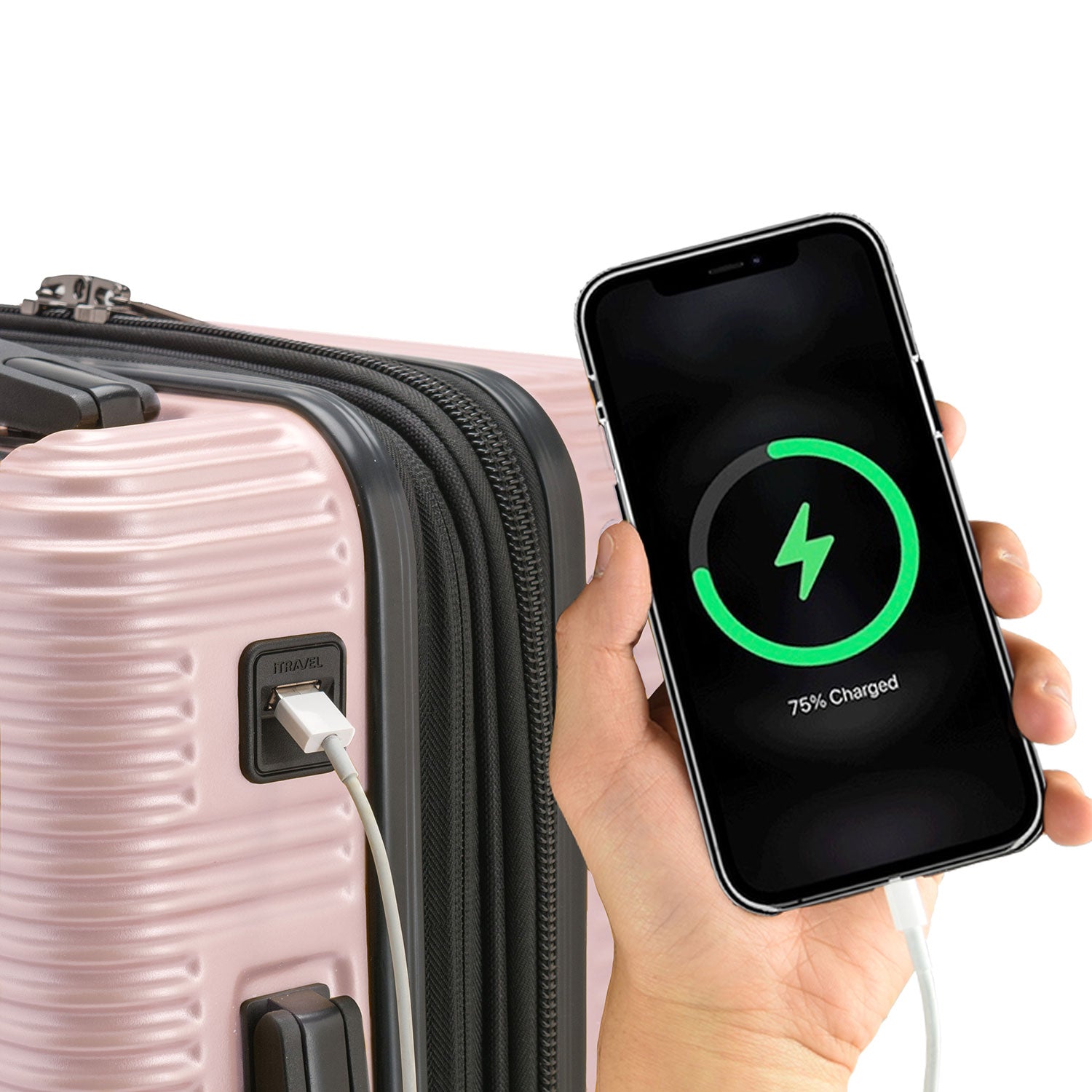 Ember 3-Piece Lightweight Luggage Set with Spinner Wheels - Perfect for International Travel & Business Trips