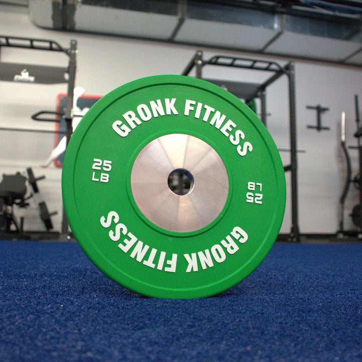 Gronk Fitness Competition Bumper Plates - High Quality Olympic Weight Plates for CrossFit & Powerlifting | Buy One Get One Free | Perfect for Home Gym & Training Centers